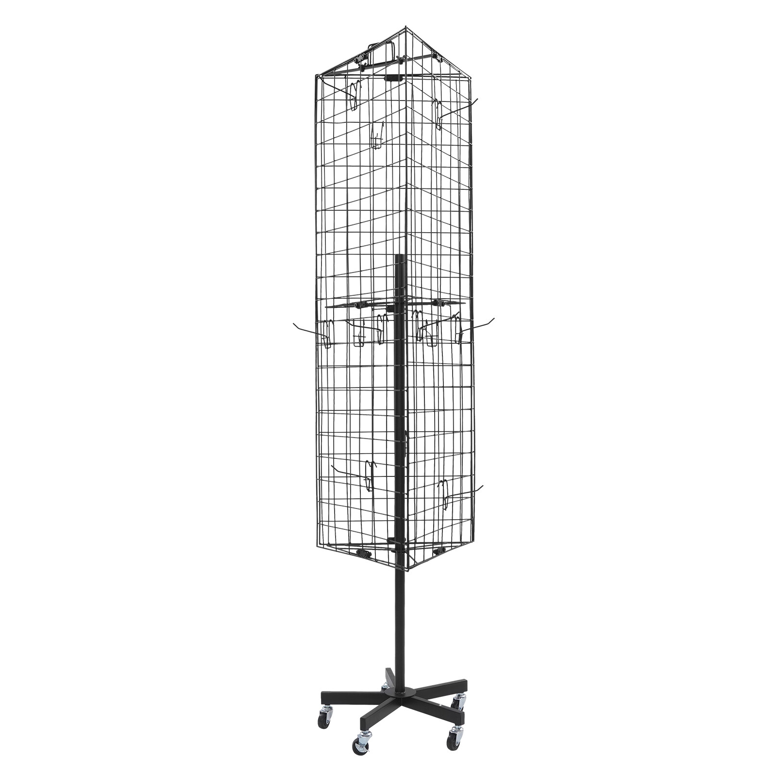 Triangular Grid Panel Display Stand, Floor Standing Gridwall Display Stand