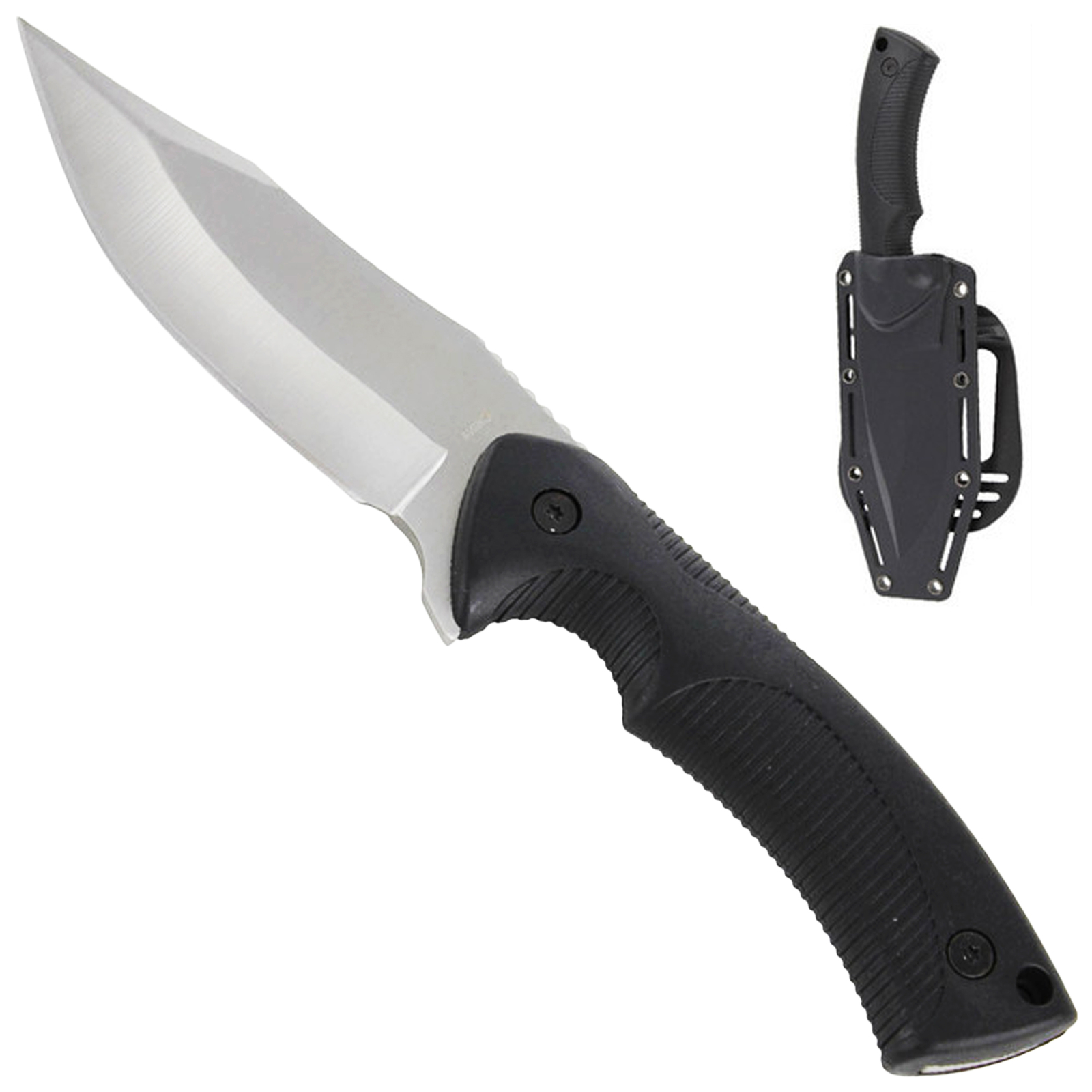 Stainless Steel Tactical Knife | Clip Point Fixed Blade for Hunting & Survival