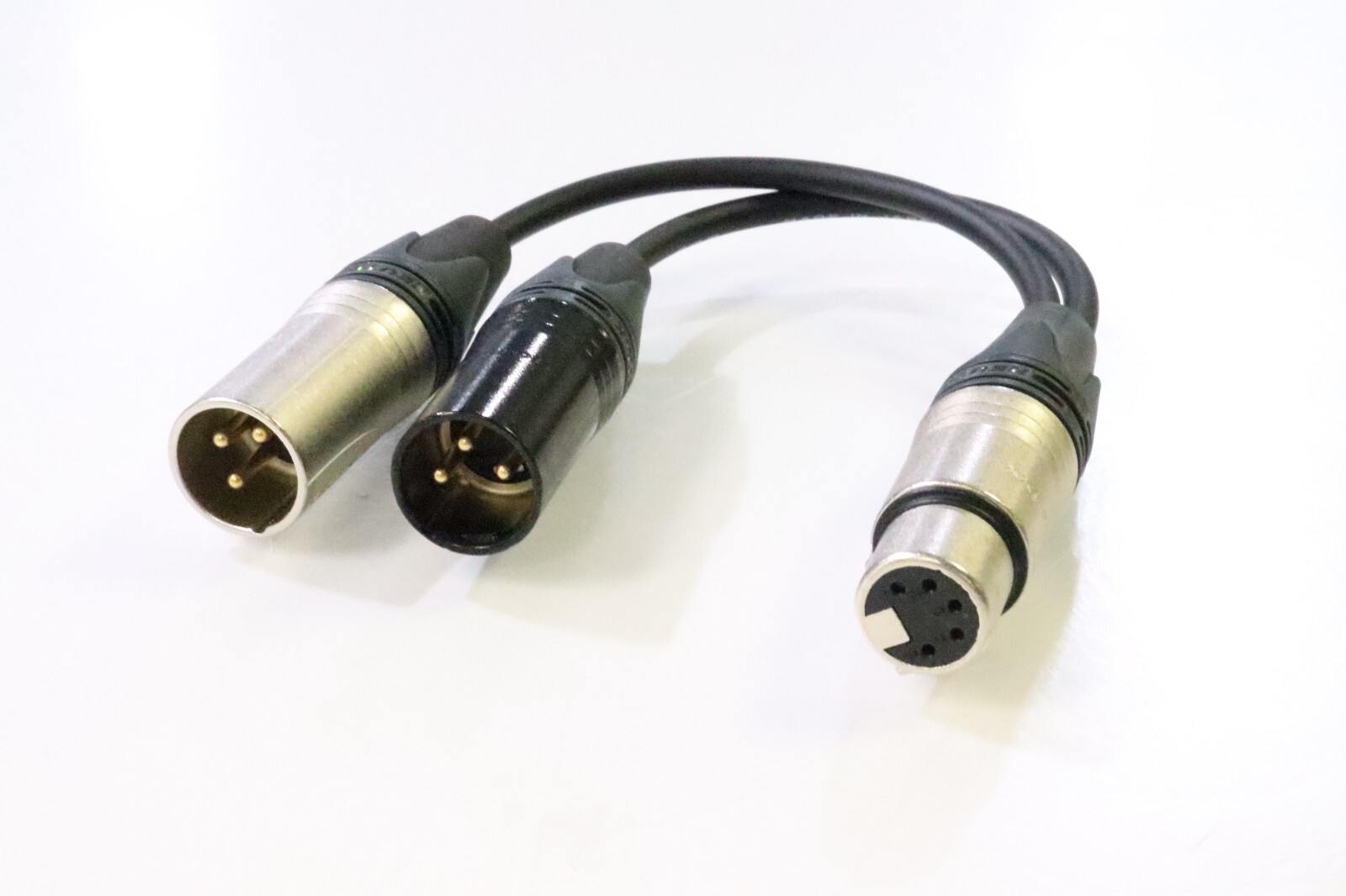 Cinela Stereo Breakout Cable (XLR 5-Pin Female to Dual XLR 3-Pin Male)