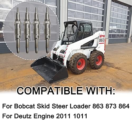 0 Glow Plug Compatible with Bobcat Loader Skid Steer 864 873 863 Engine 0118040