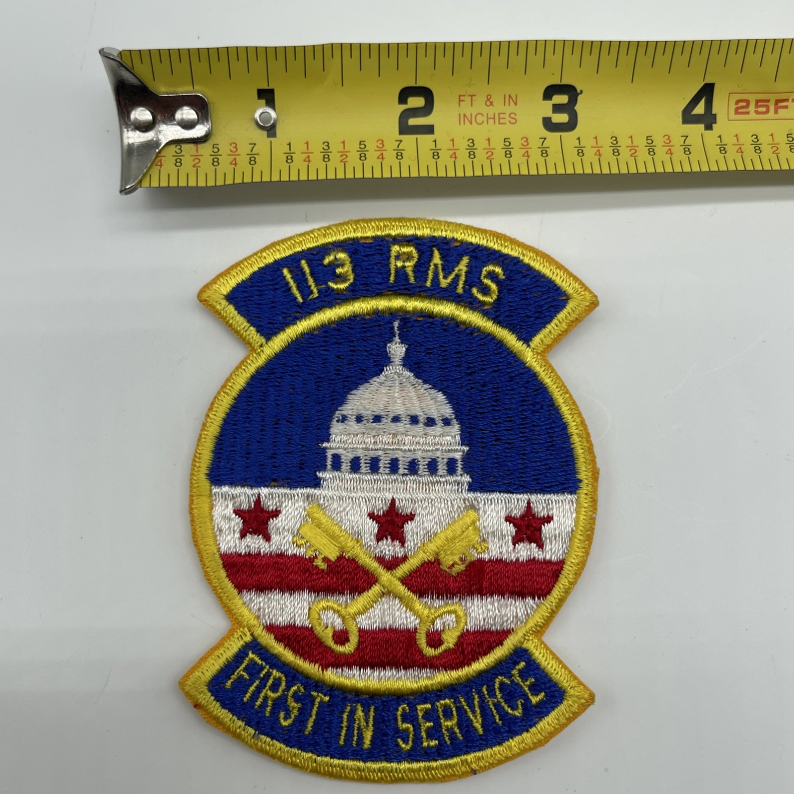U.S. Military 113th RMS Resource Management Squadron Patch Insignia Cut Color