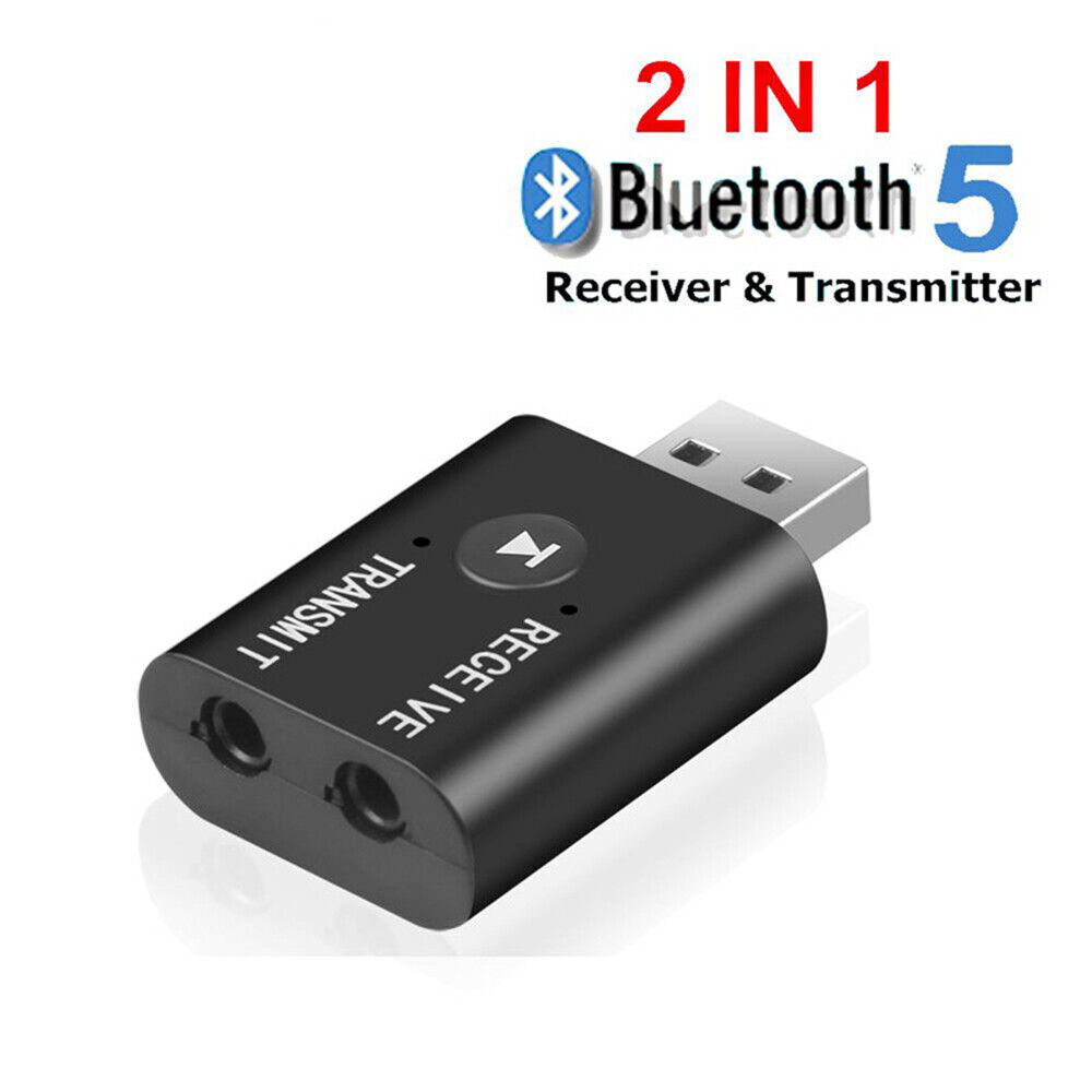 Bluetooth 5.0 Audio Transmitter Receiver Mini 3.5mm AUX USB  Wireless Adapter