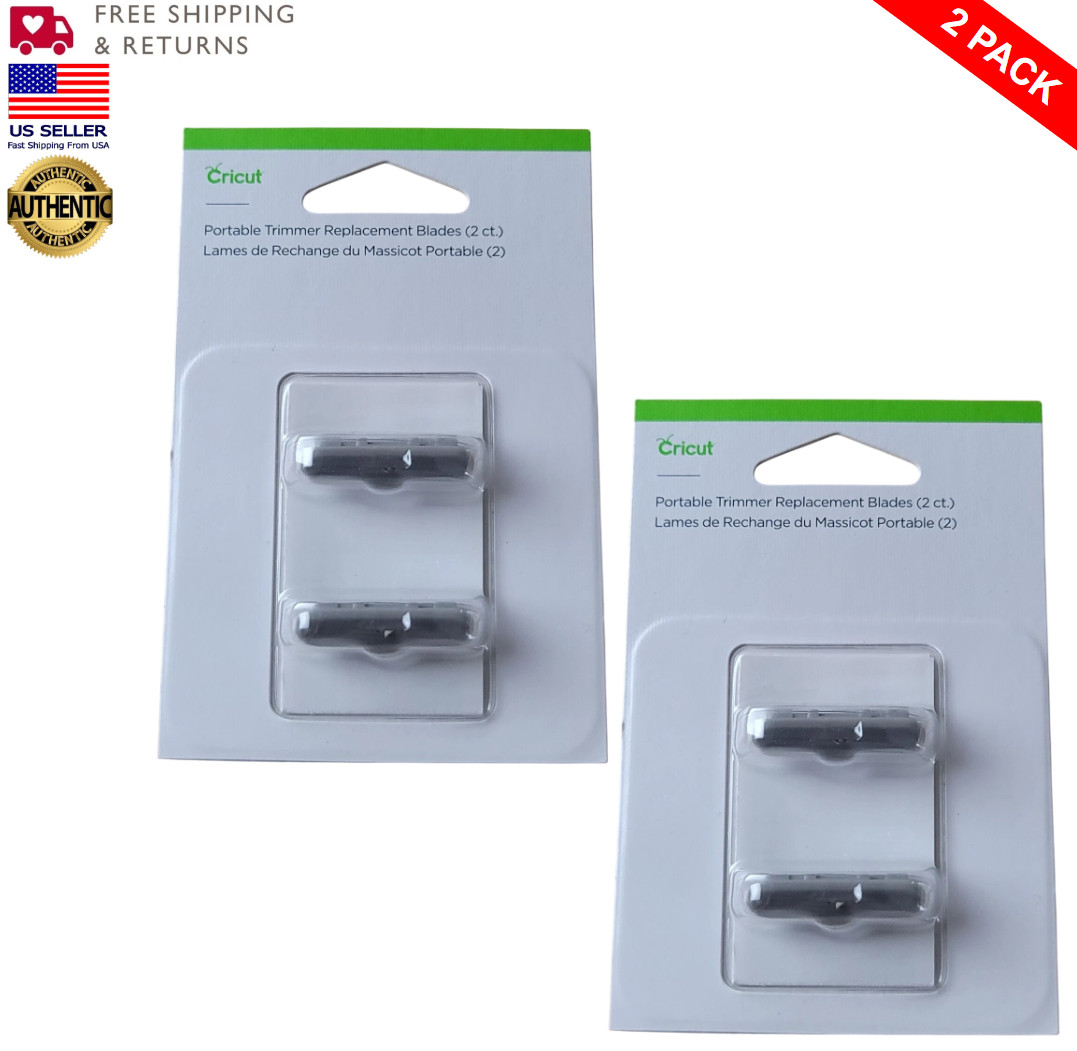 Cricut 12" Portable Trimmer Replacement Cutting & Scoring Blades New! Pack of 2