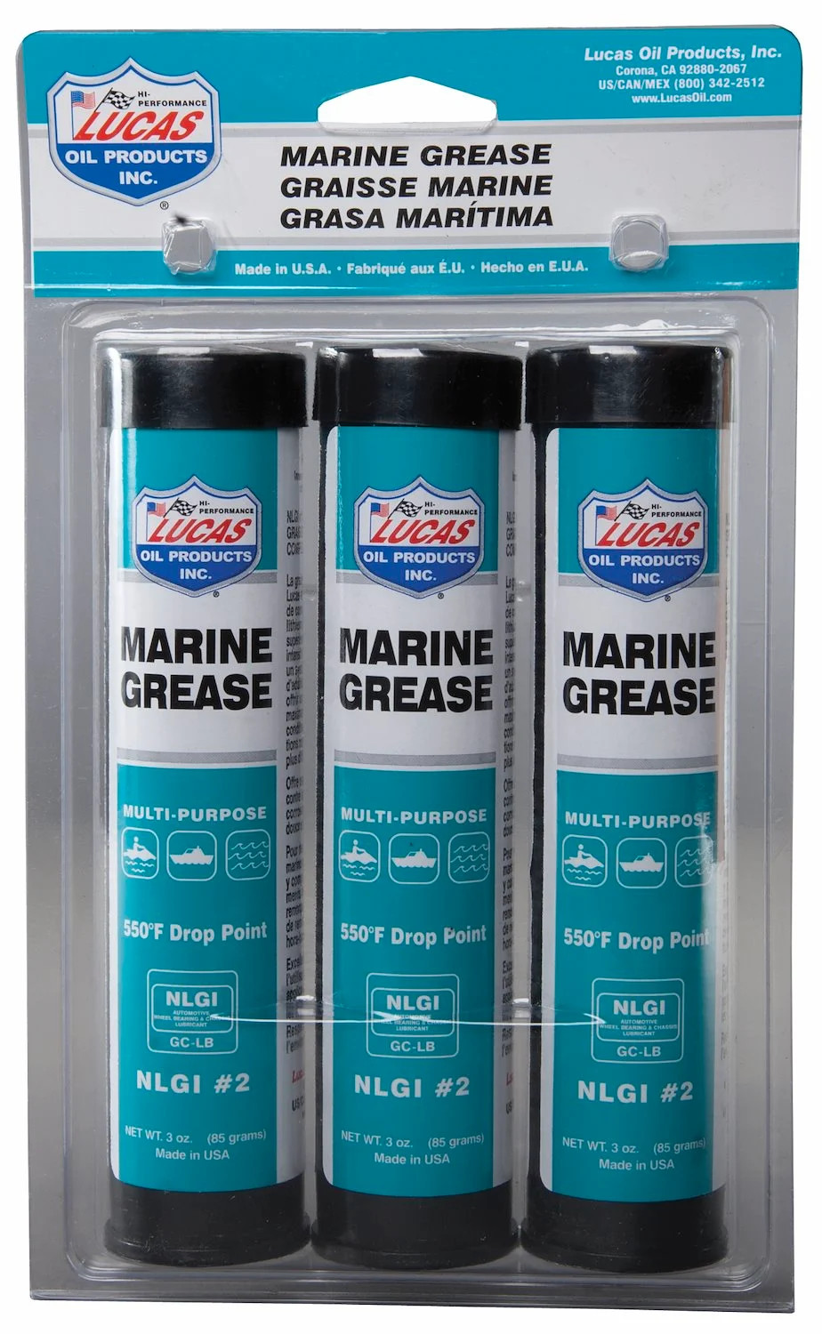 Lucas Oil Marine Grease (3) 3 oz. Multi-Pack