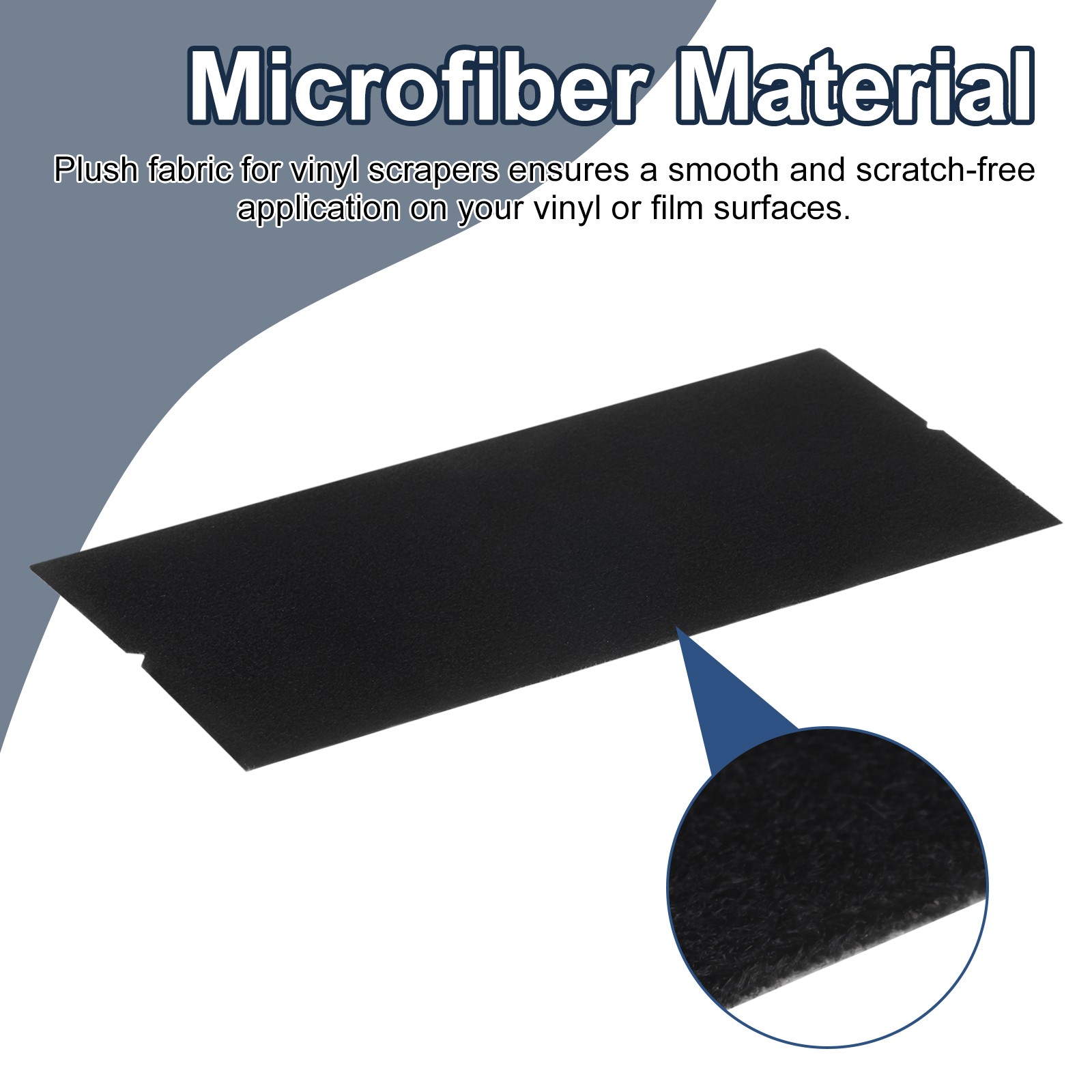 10pcs Squeegee Fabric 4 Inch Pre-Cut Self-Adhesive Replacement Felt, Black