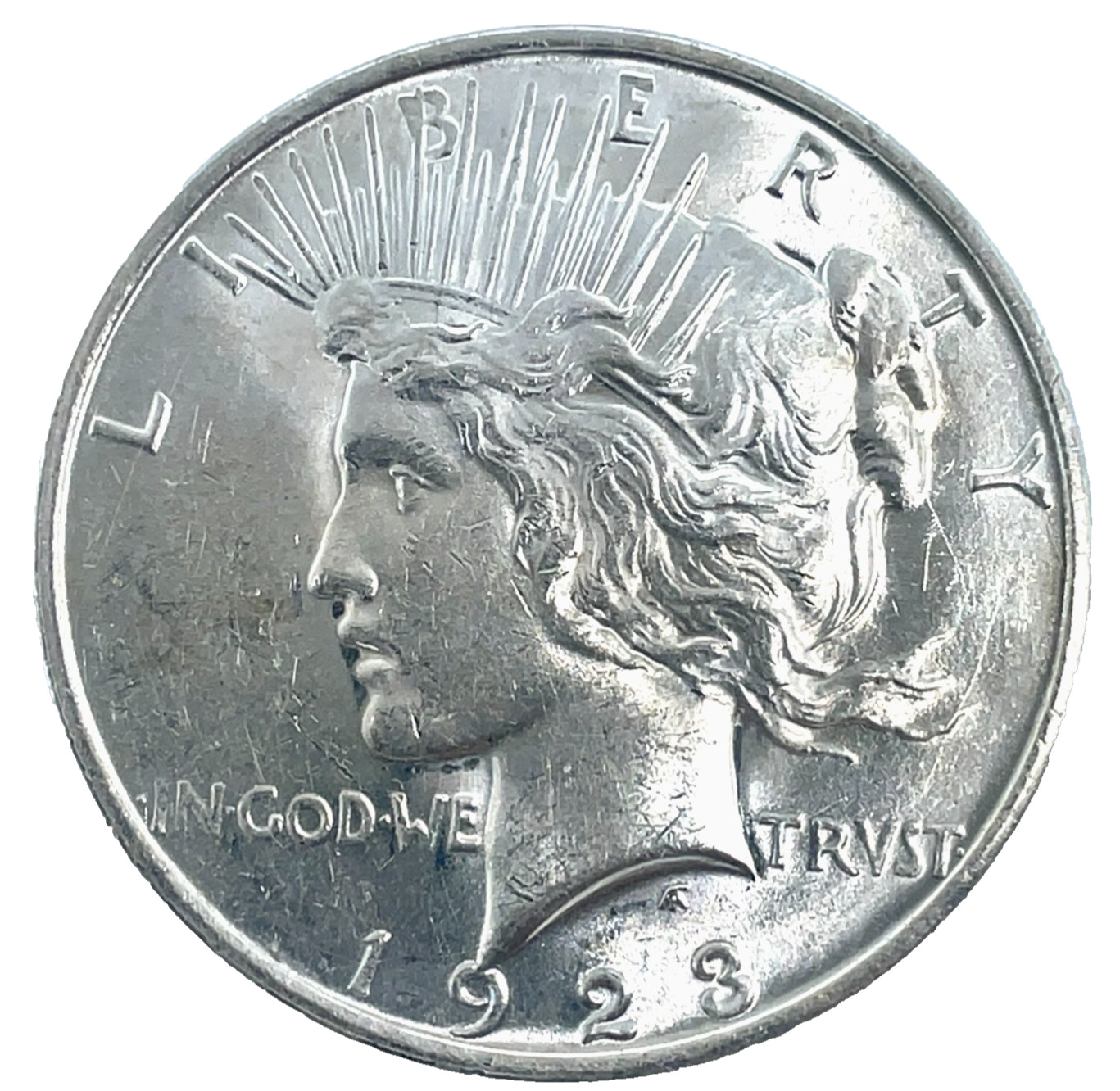 1923-D Denver Mint Peace Dollar Choice BU-Unc. 90% Silver $1 US Coin # 345