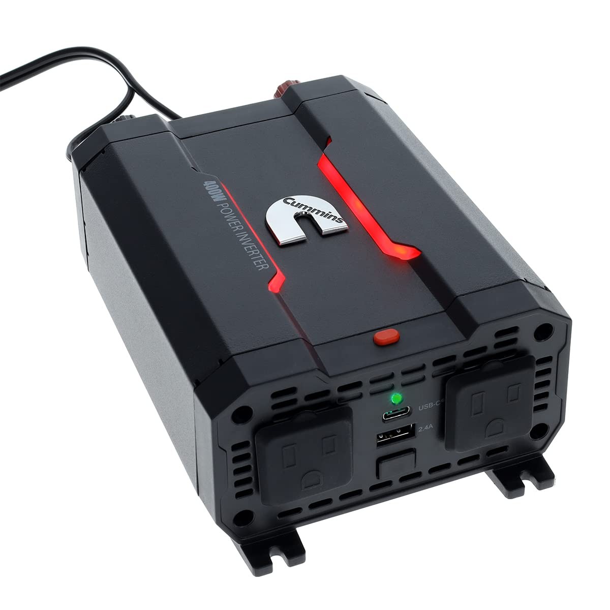 Cummins CMN400 400 Watt Car Inverter DC 12 Volts to 110 Volts AC Converter (Full