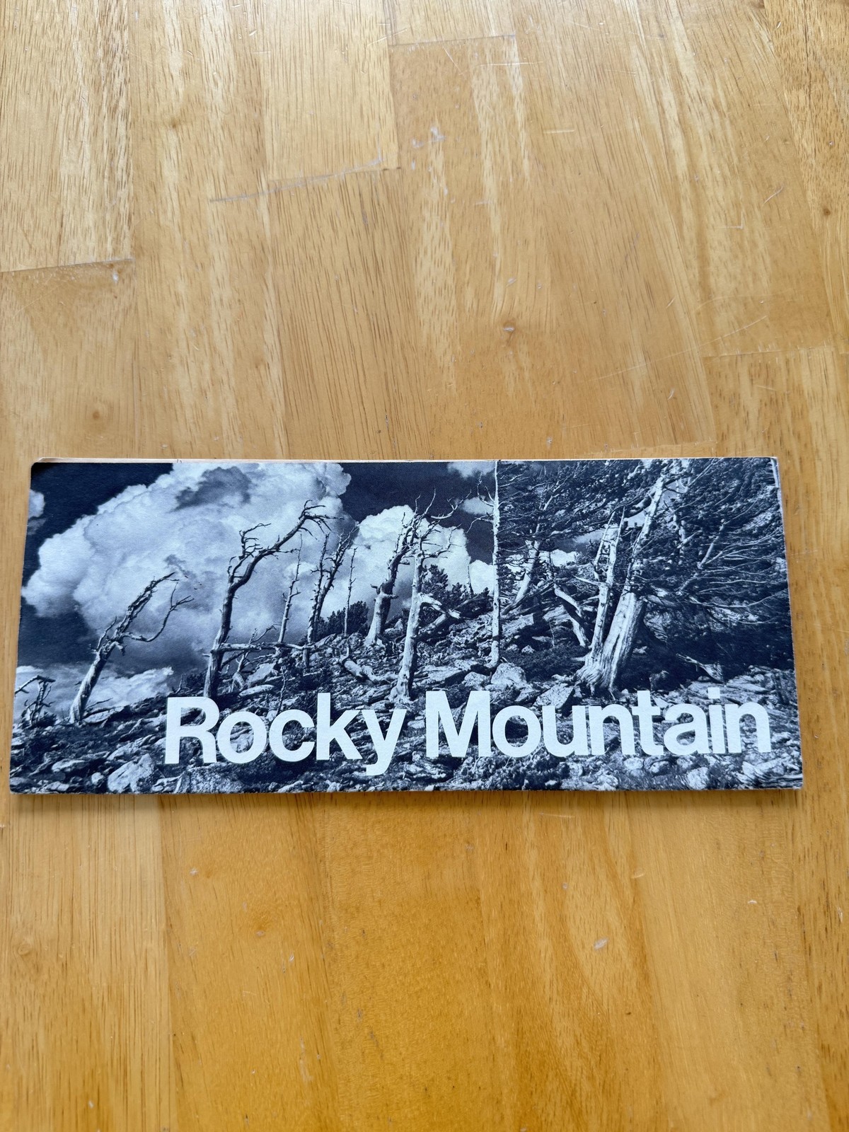Vintage Rocky Mountain National Park Colorado Folding Map Brochure NPS USA