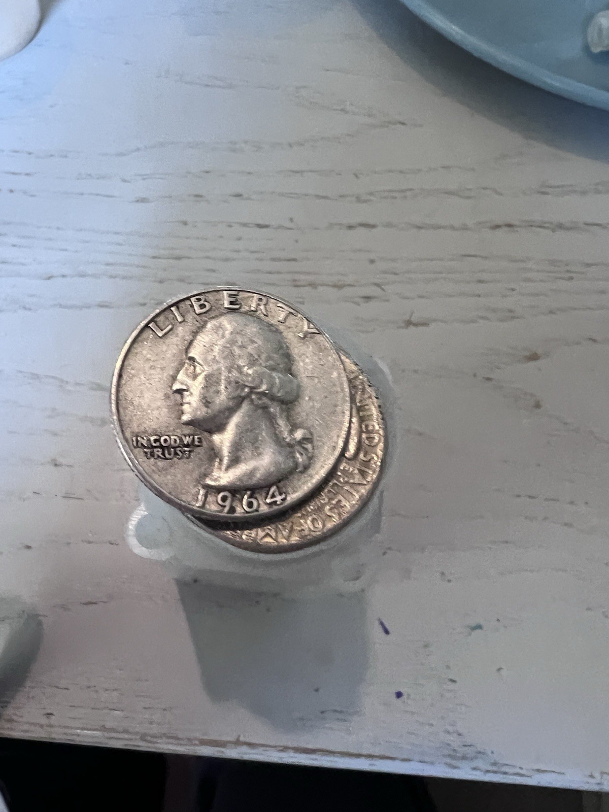 Roll of 40 - 90% Silver Washington Quarters $10 Face Value in coin tube 1964 D