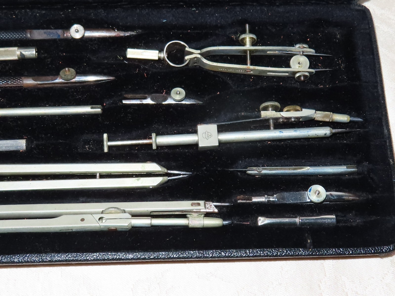 Vintage Compass Set With Case By Haff Präzision Pfronten