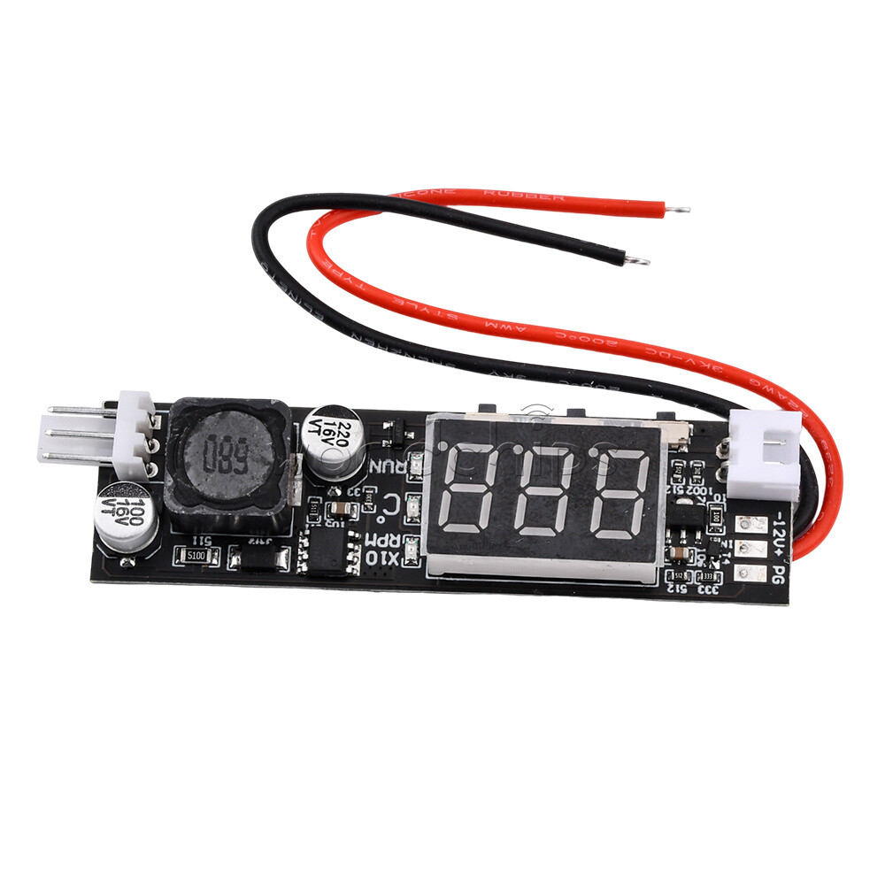 DC12V 2-3 Wire Fan Temperature Speed Controller with Temperature Sensor Probe