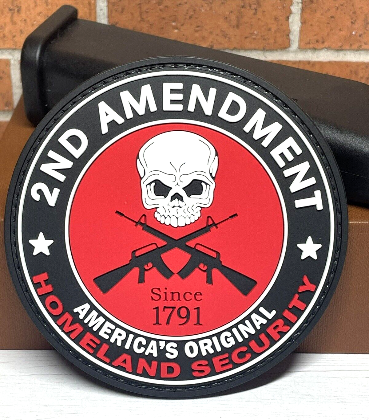 Punisher Skull PVC Patch, Tactical Morale I Plead The 2nd Patch, AR15 AK47 Patch