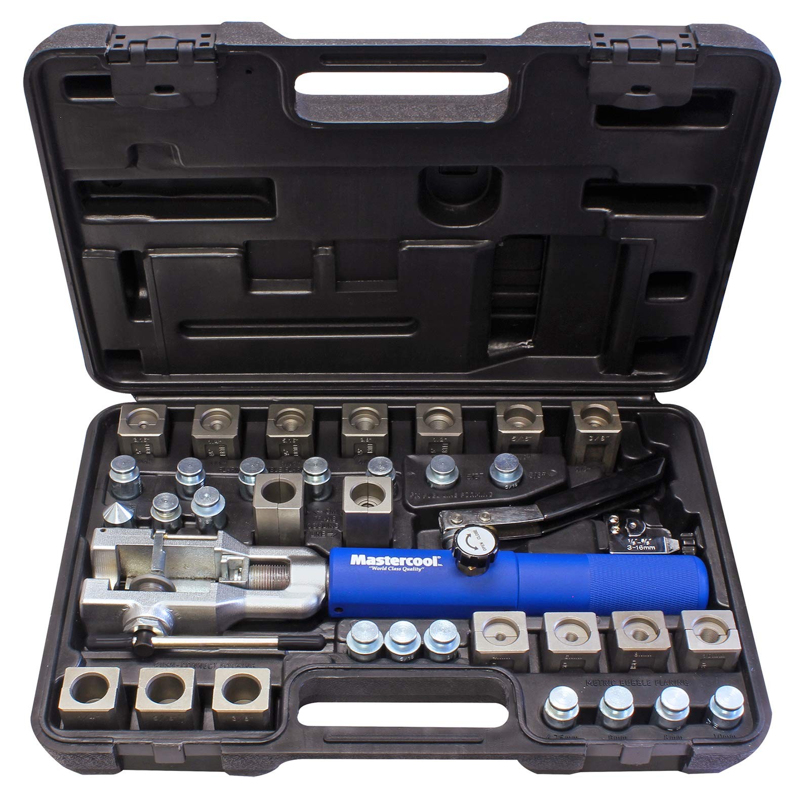 Mastercool 72485-PRC Universal Hydraulic Flaring Tool – 45° Silver/Blue