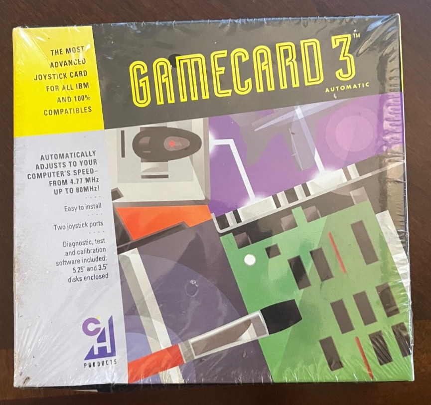 CH Products Gamecard 3 Automatic Dual-Port Joystick Controller Card NIB