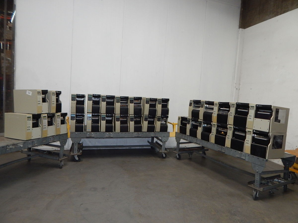 LOT OF 30 ZEBRA LABEL PRINTERS M5605