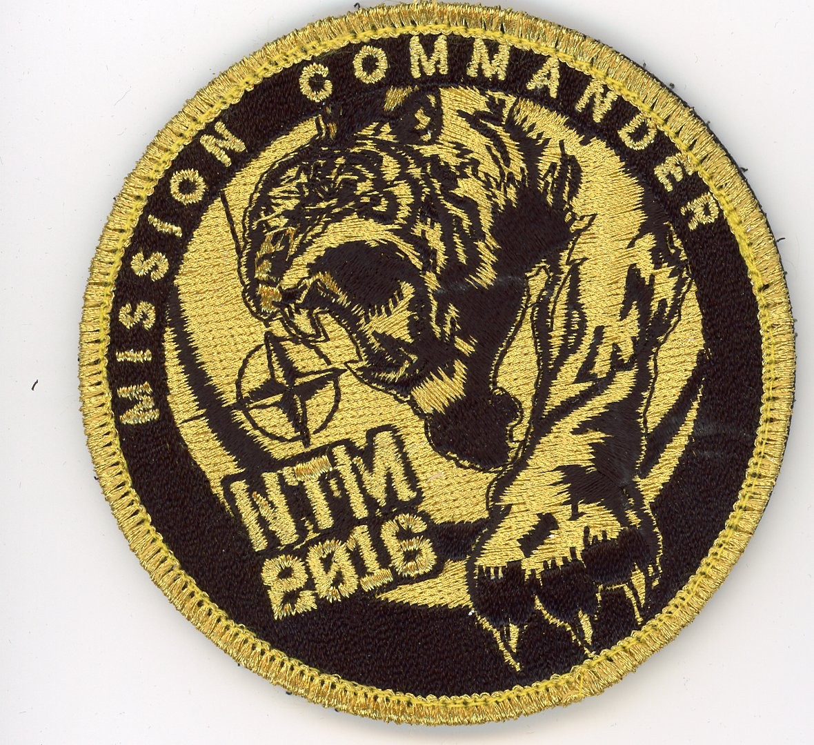 PATCH SPAIN ZARAGOZA AFB 15th WING F/A-18 NTM TIGER MEET 2016 MISSION COMMANDER