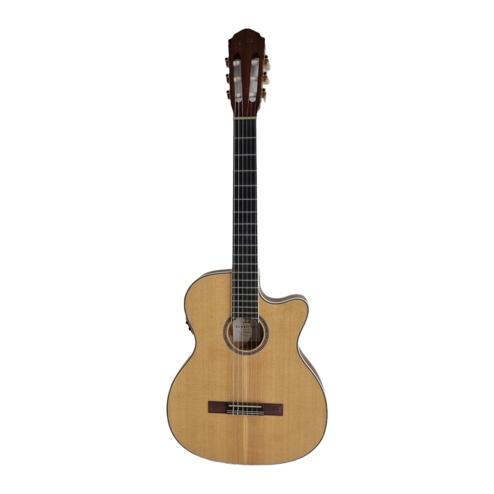 Haze Matte C551BCEQSM Solid Top Thin Body Arched Back Classical Guitar