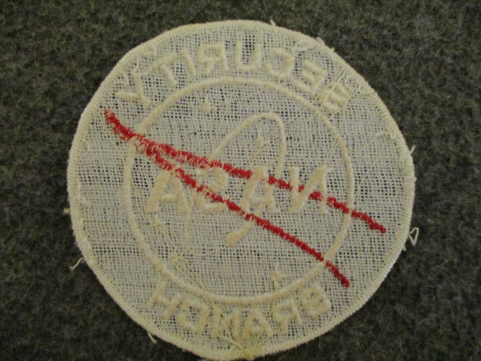 1965 NASA SECURITY BRANCH VECTOR MEATBALL + 4 HAYES AEROSPACE SECURITY PATCHES