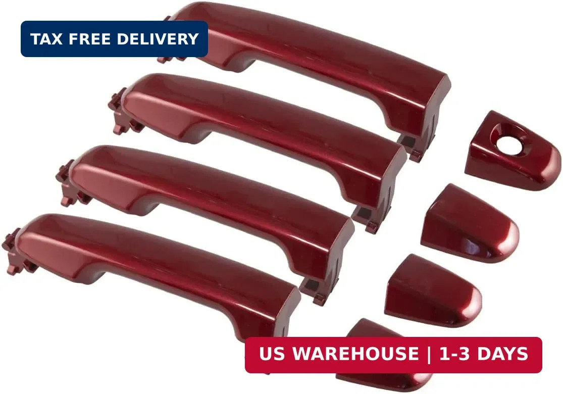 1Set Exterior Door Handle Compatible with Toyota Camry 2012-2017 | Red