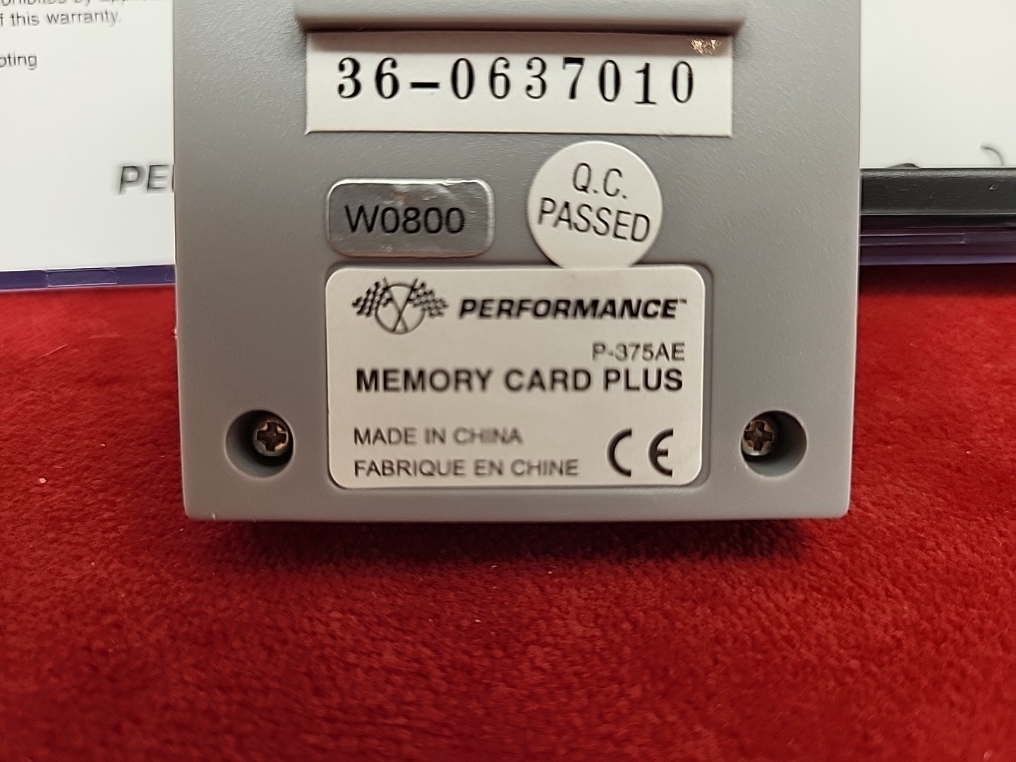 Nintendo 64 Memory Card Plus with Case - READ