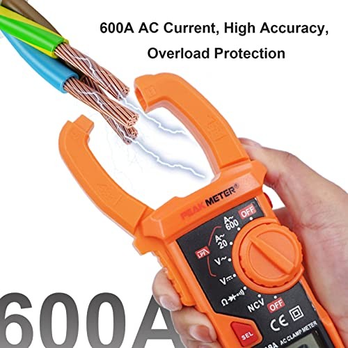 Digital Clamp Meter Auto-Ranging Multimeter Amp Voltage Tester Measure AC