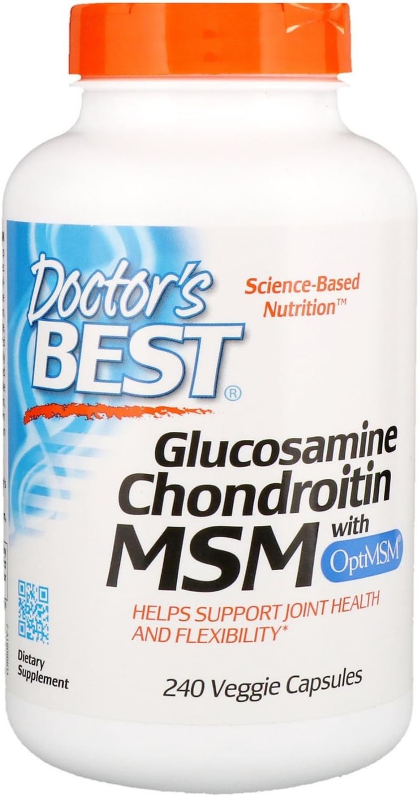 Doctor's BEST, (1 Pack Glucosamine Chondroitin MSM with OptiMSM, 240 Veggie