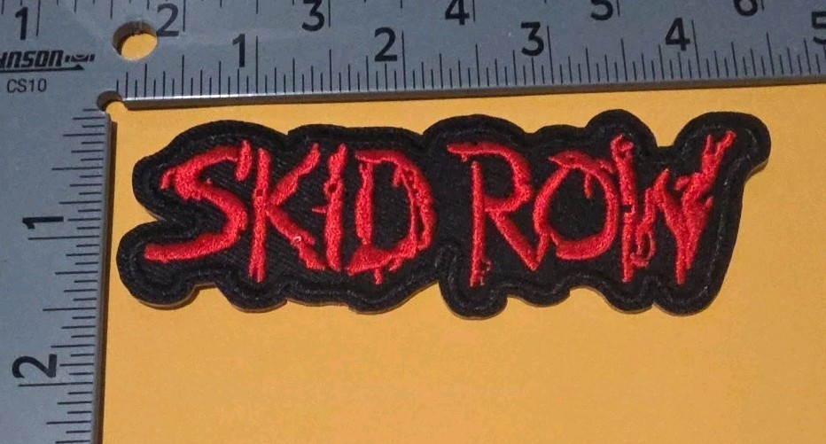 Skid Row Embroidered Iron/Sew On Band Patch
