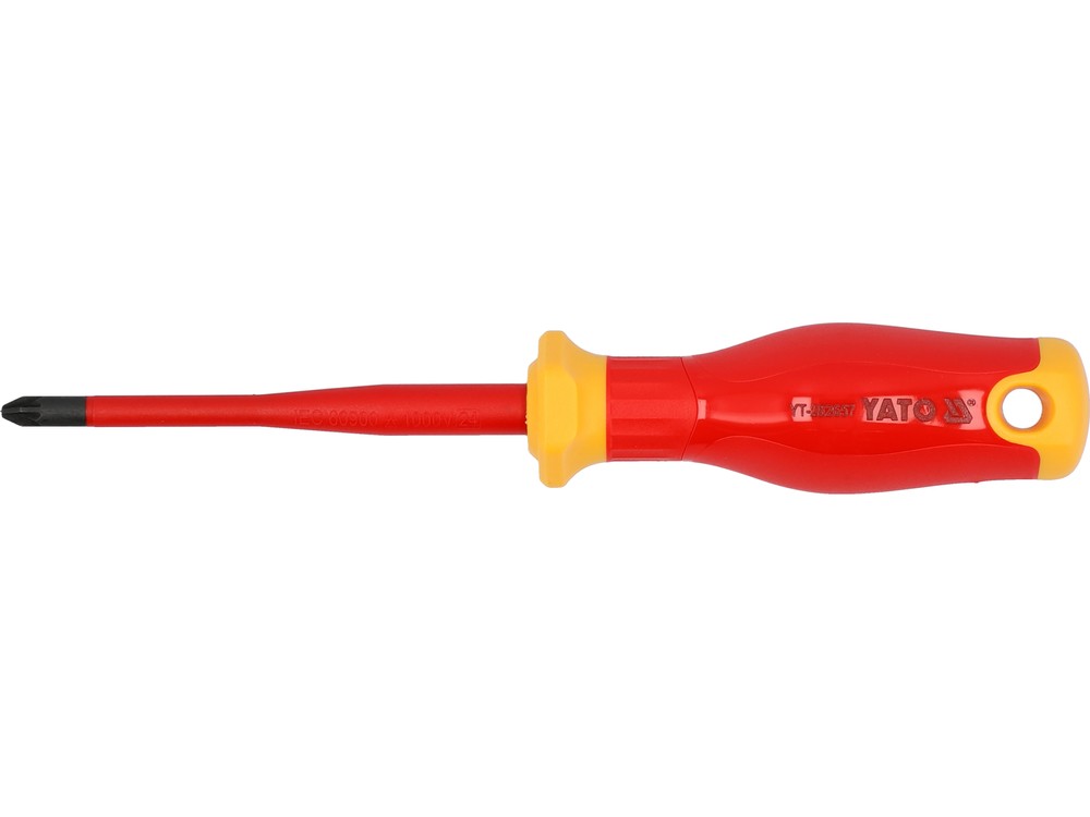 Yato Insulated Phillips Screwdriver Pozidriv Extra Slim PZ2X100mm YT...