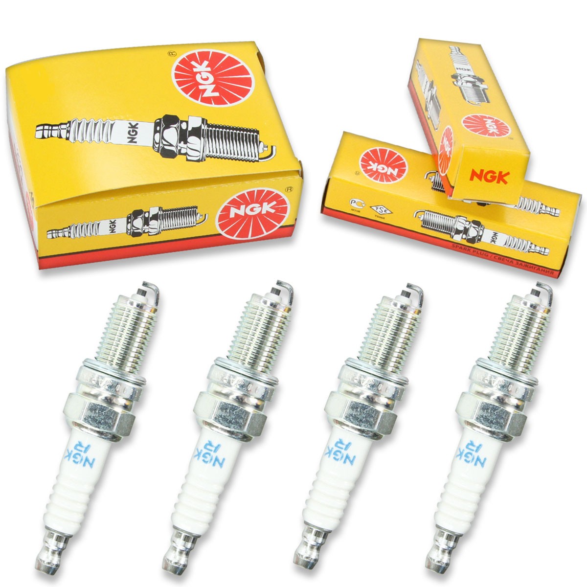 4pcs 1993 Gilera NORDWEST NGK Standard Spark Plugs 600 Kit Set Engine wh