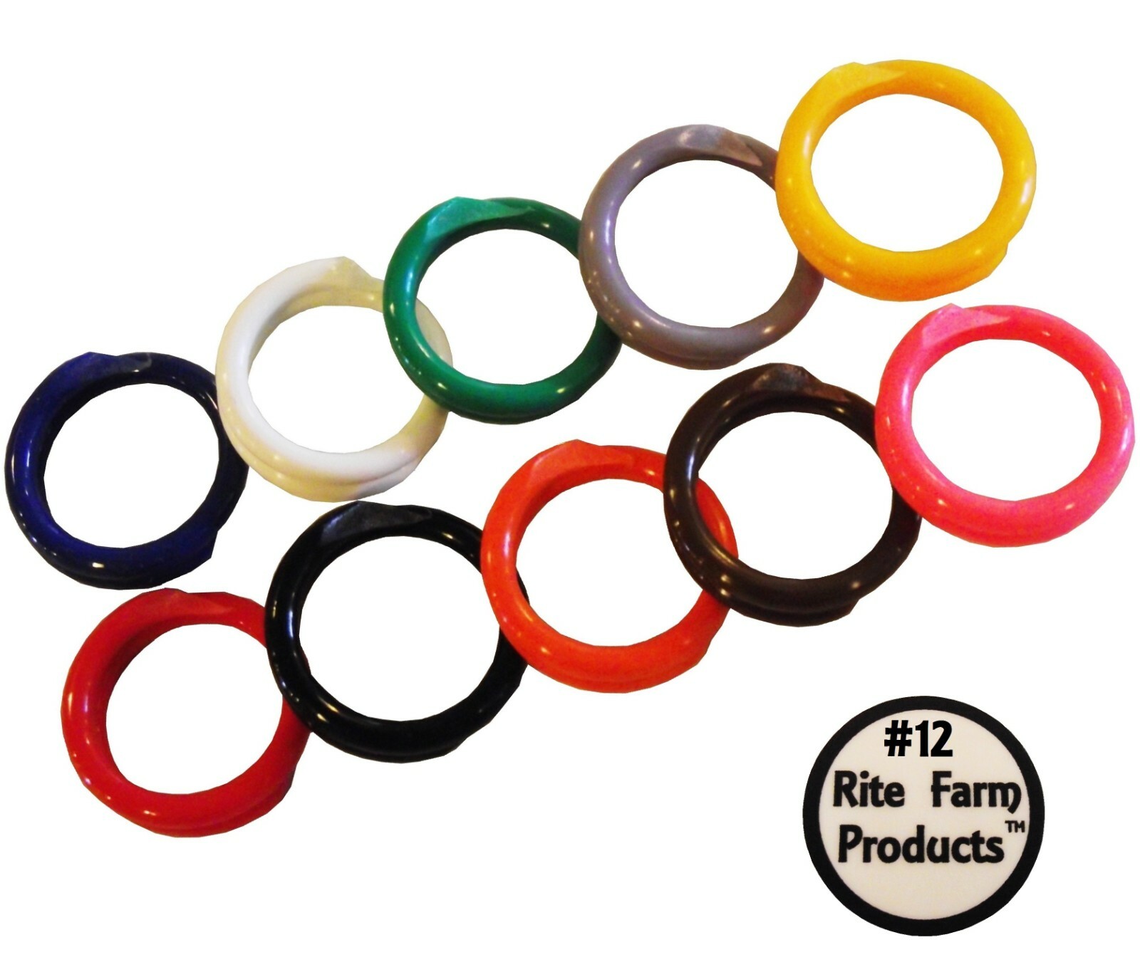 10 MULTI COLORED #12 LEG BANDS 3/4" CHICKEN POULTRY QUAIL TURKEY DUCK GOOSE