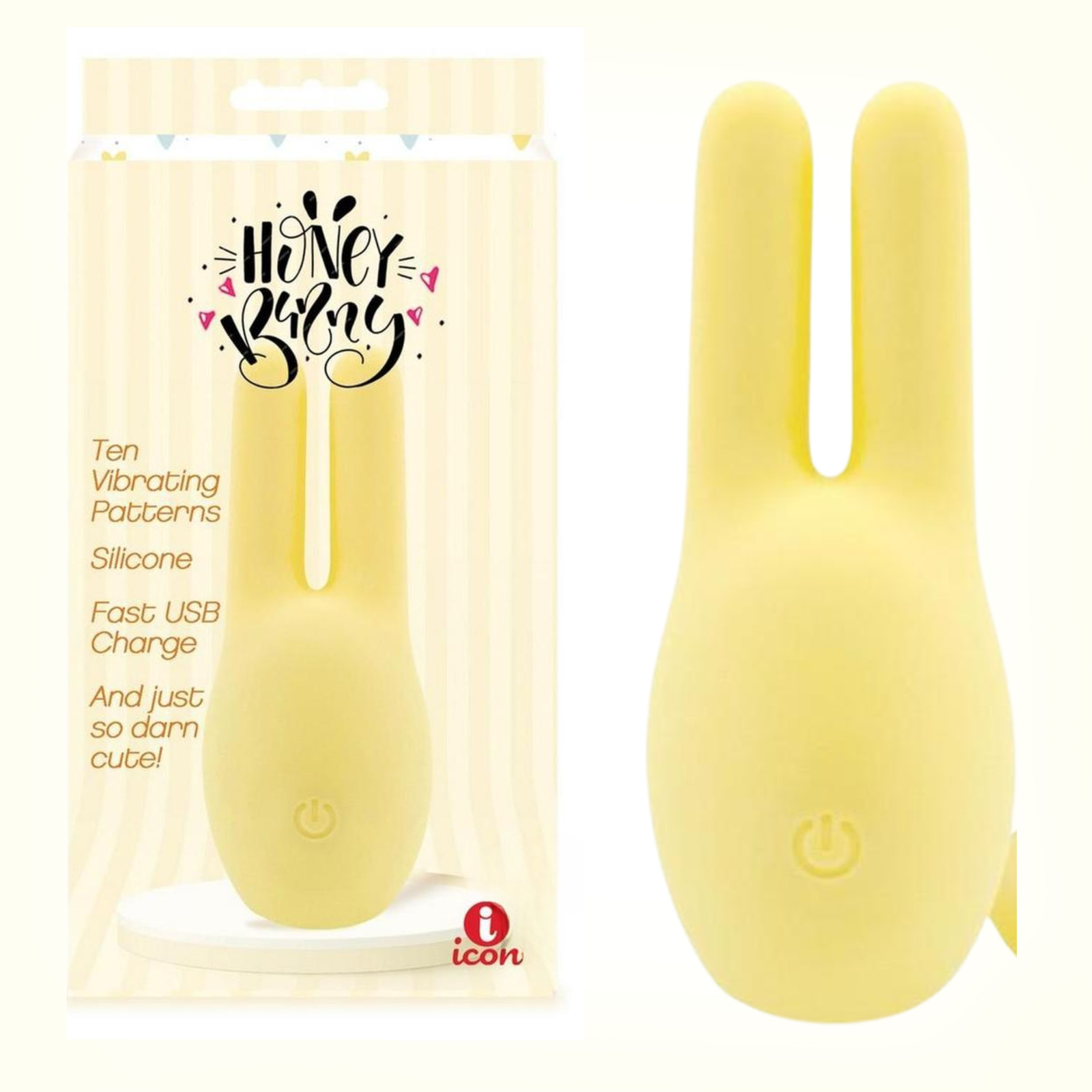 Rechargeable Powerful Vibrating Stimulator Bunny Shaped Vibrator Orgasm Teaser