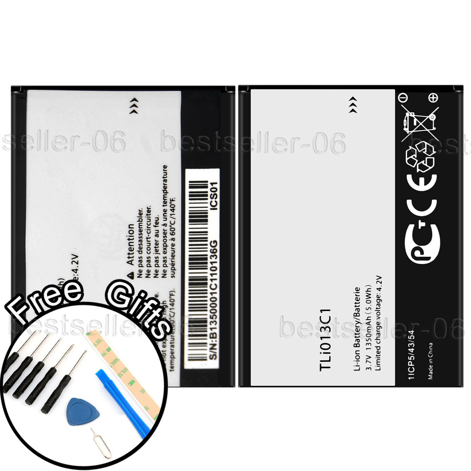 For T-Mobile Alcatel Go Flip 3 4052W 100% Brand NEW TLi013C1 Battery+TOOL