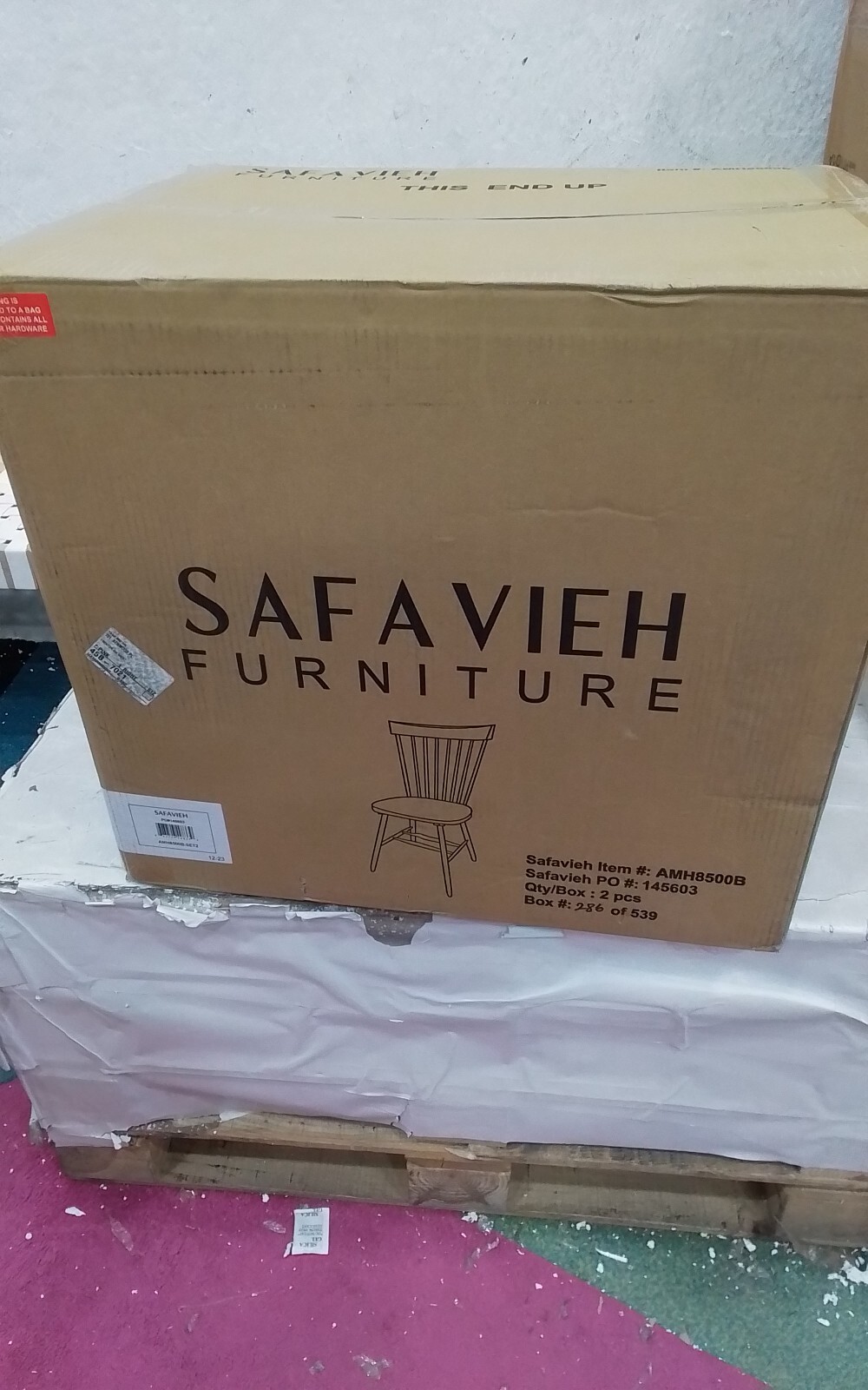 Safavieh PARKER SPINDEL SIDE CHAIR, Reduced Price 2172739302 AMH8500B