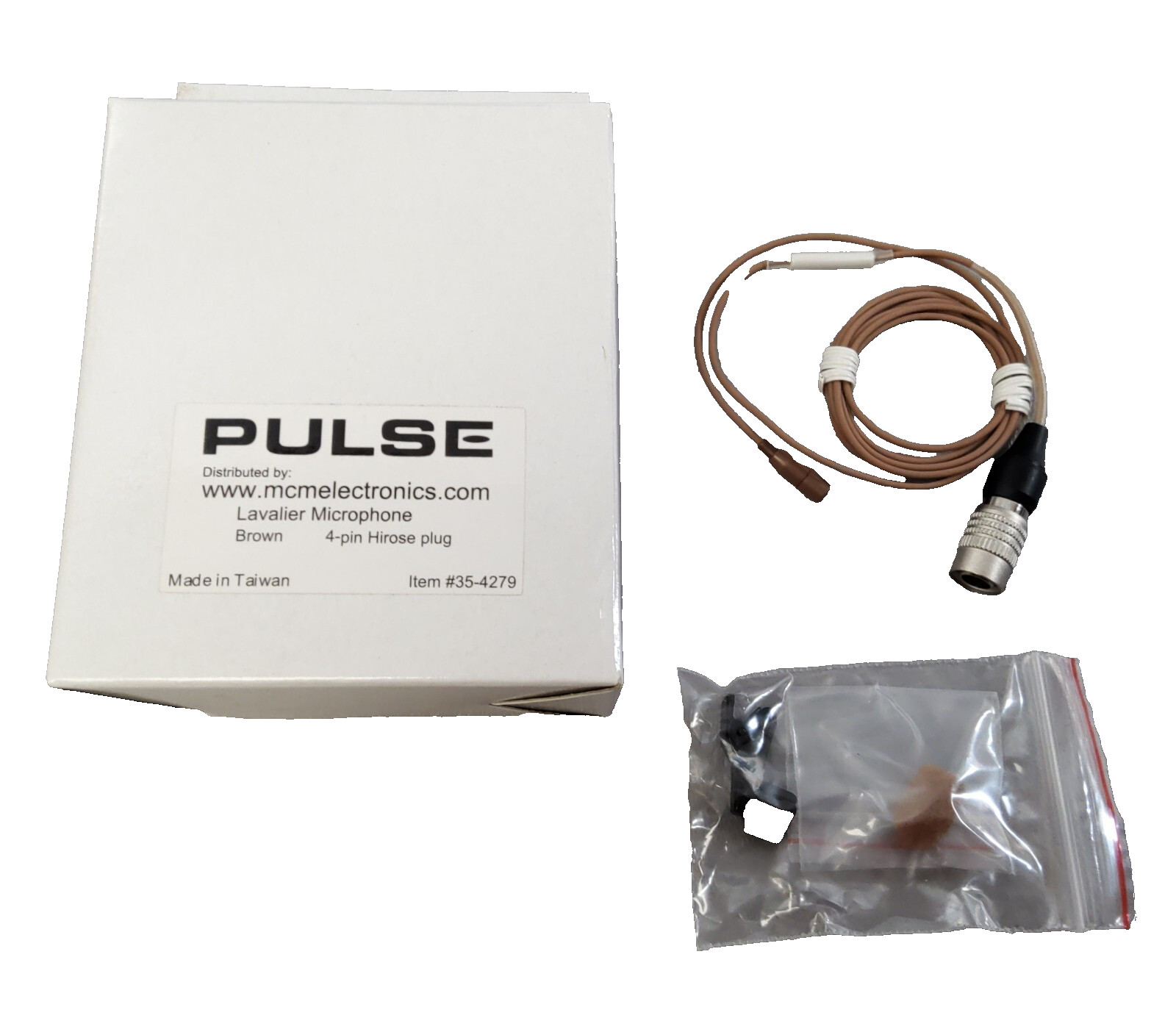 Brand New Pulse 35-4279 Lavalier Microphone With 4 Pin Hirose Plug
