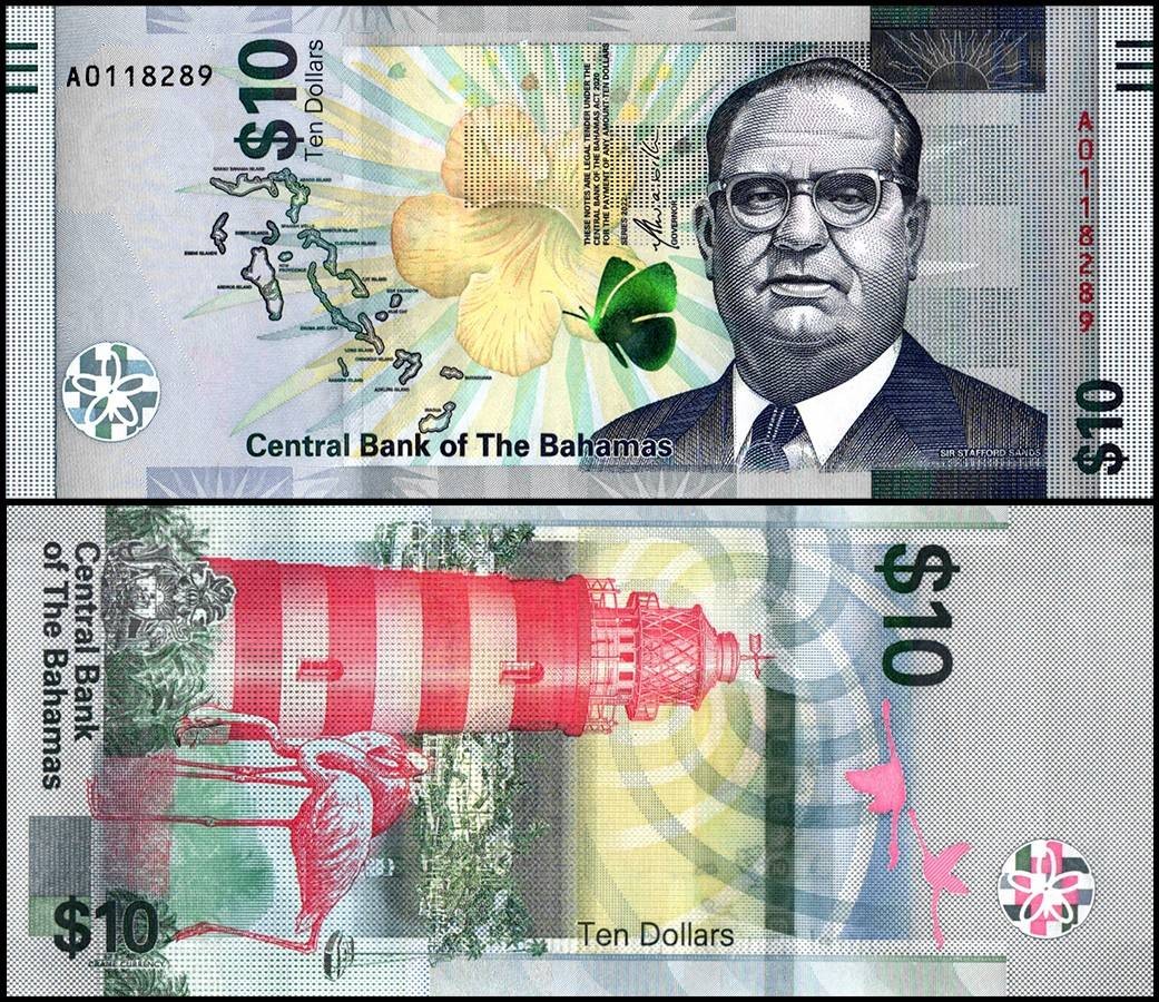 Bahamas 10 Dollars, 2022, P-87, UNC