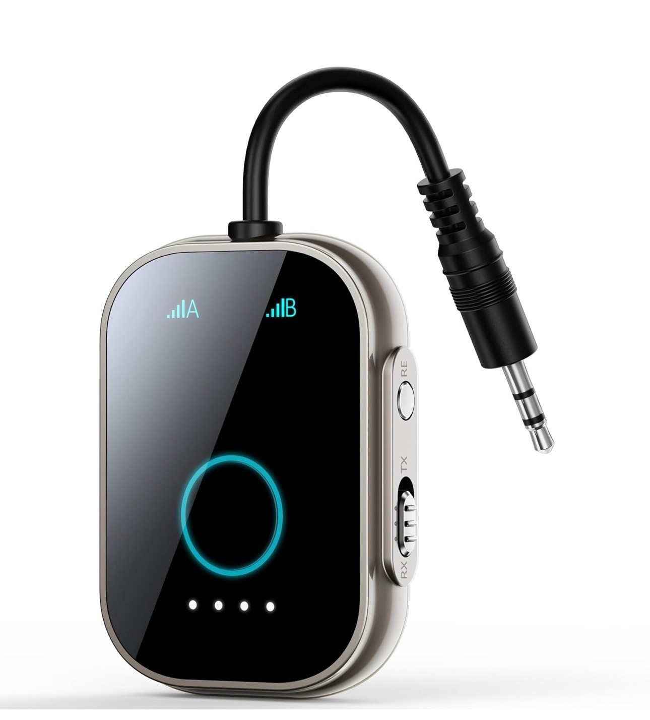 Swiitech Transmitter Receiver for TV, 2-in-1 Bluetooth 5.3 Adapter for Airplane