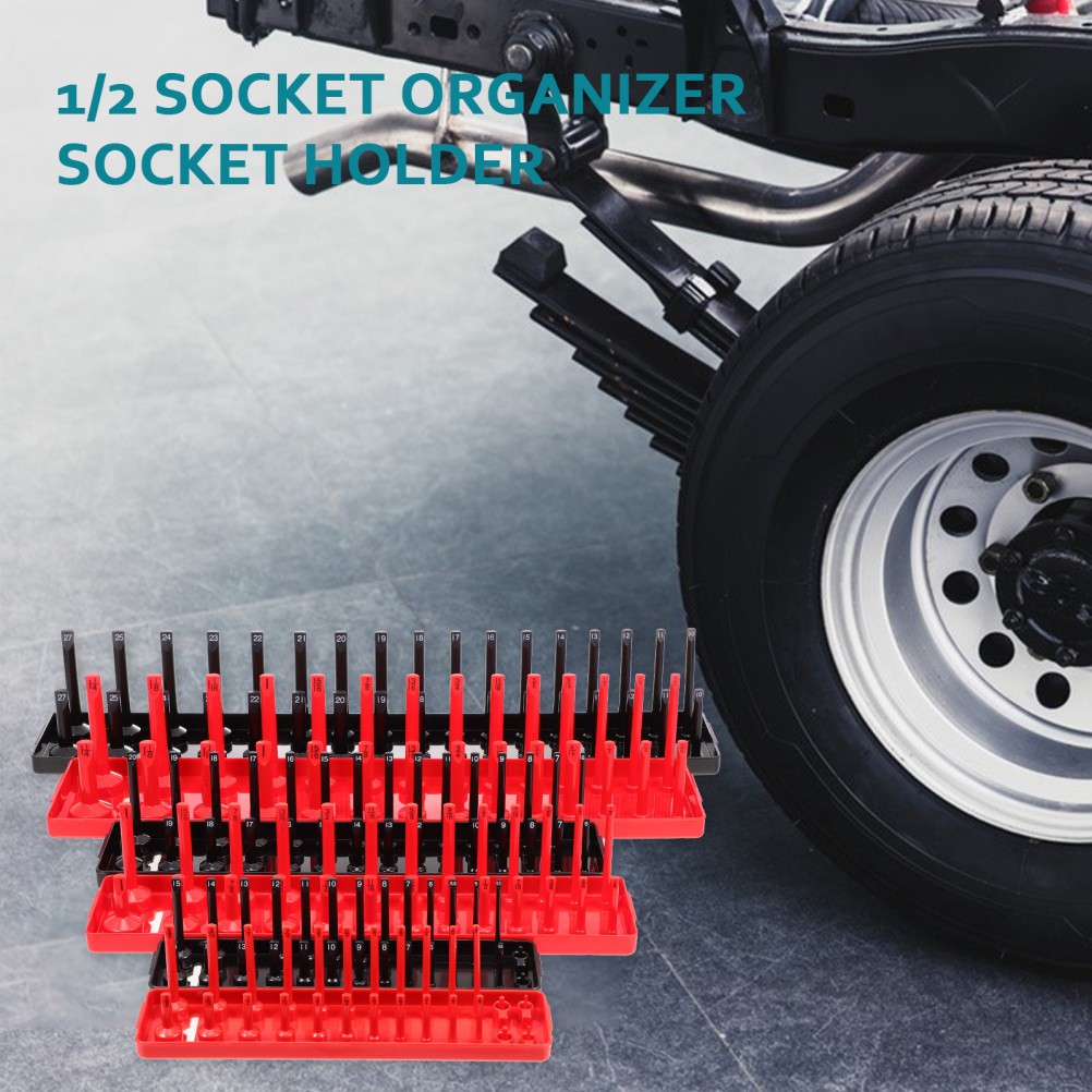 6 Pcs Portable Socket Clip Rail Holder Set Organizer Case Trays Storage