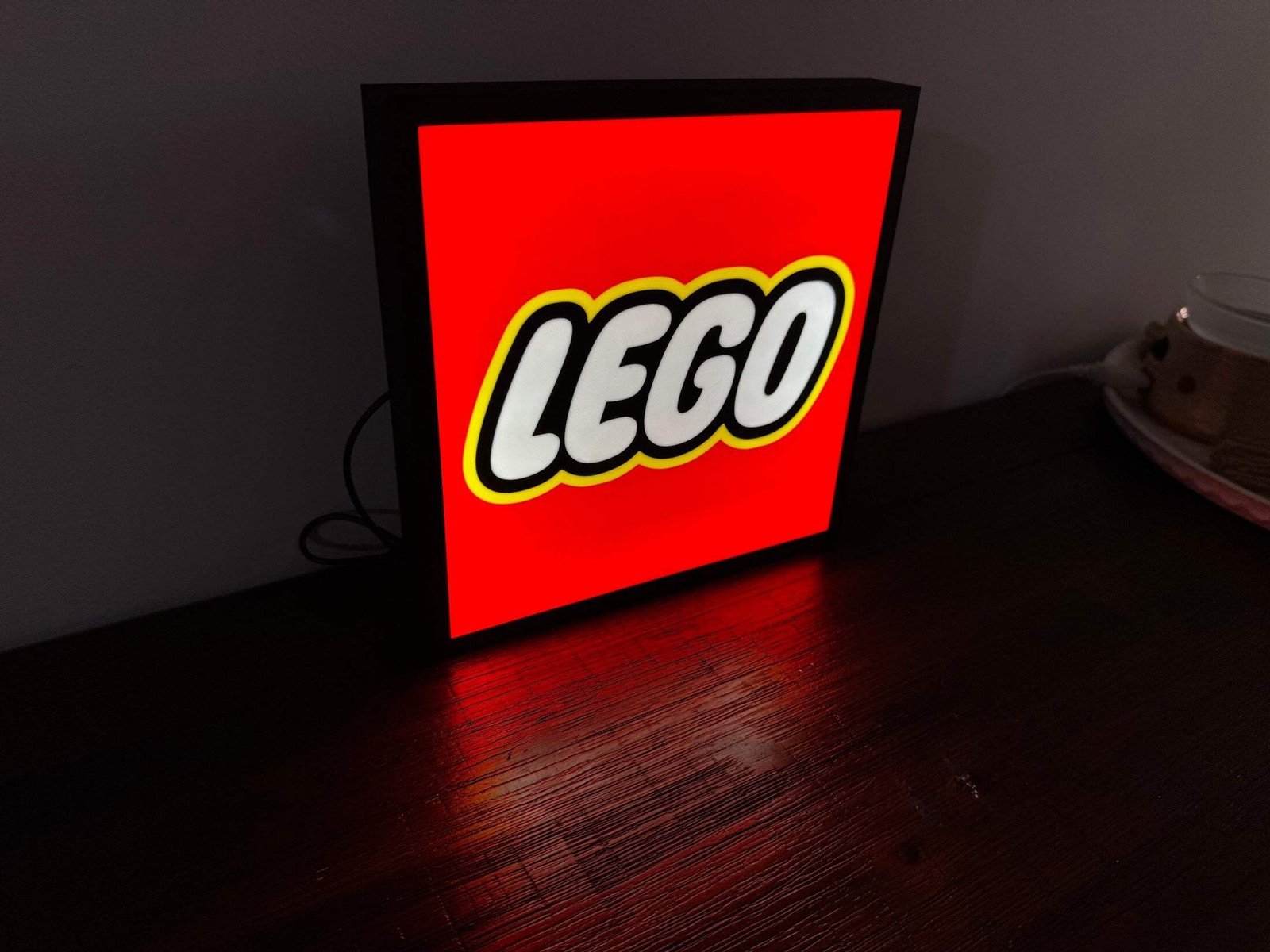 LEGO Logo - LED Light up artwork / Wall Art / Sign