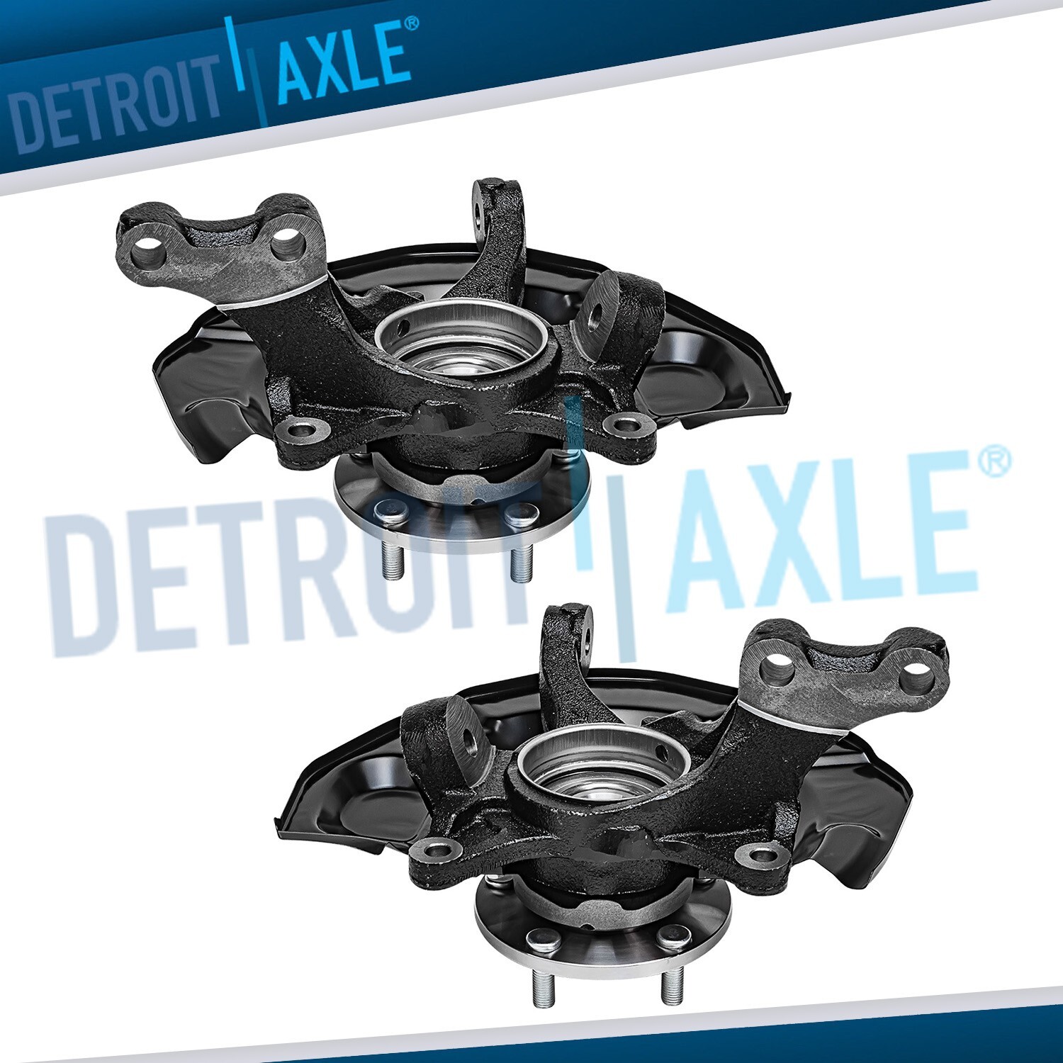 FWD Front Steering Knuckles +Wheel Hub Bearings for 2004 2005-2010 Toyota Sienna