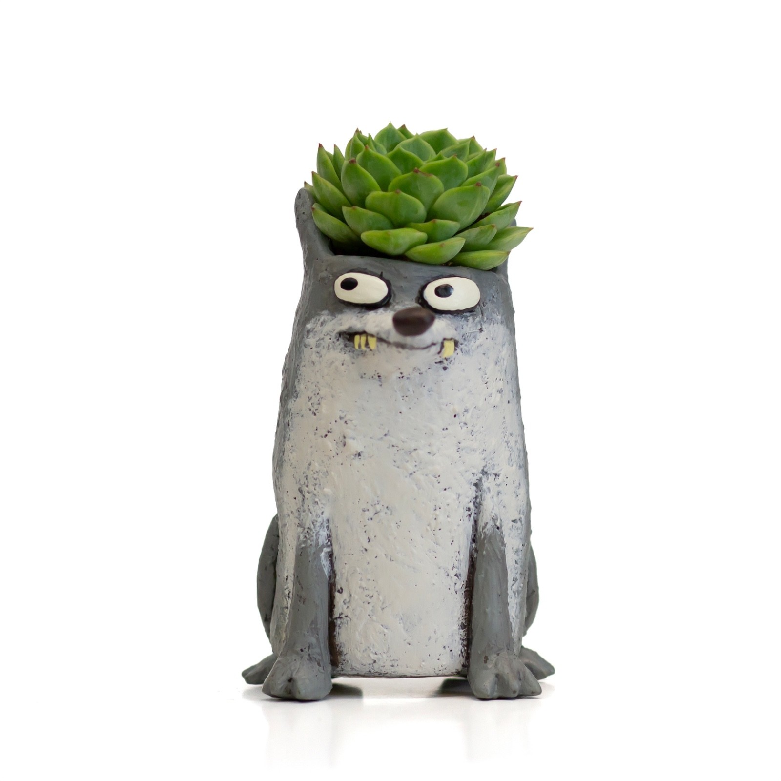 Fang the Wolf ~ Blob House Planter
