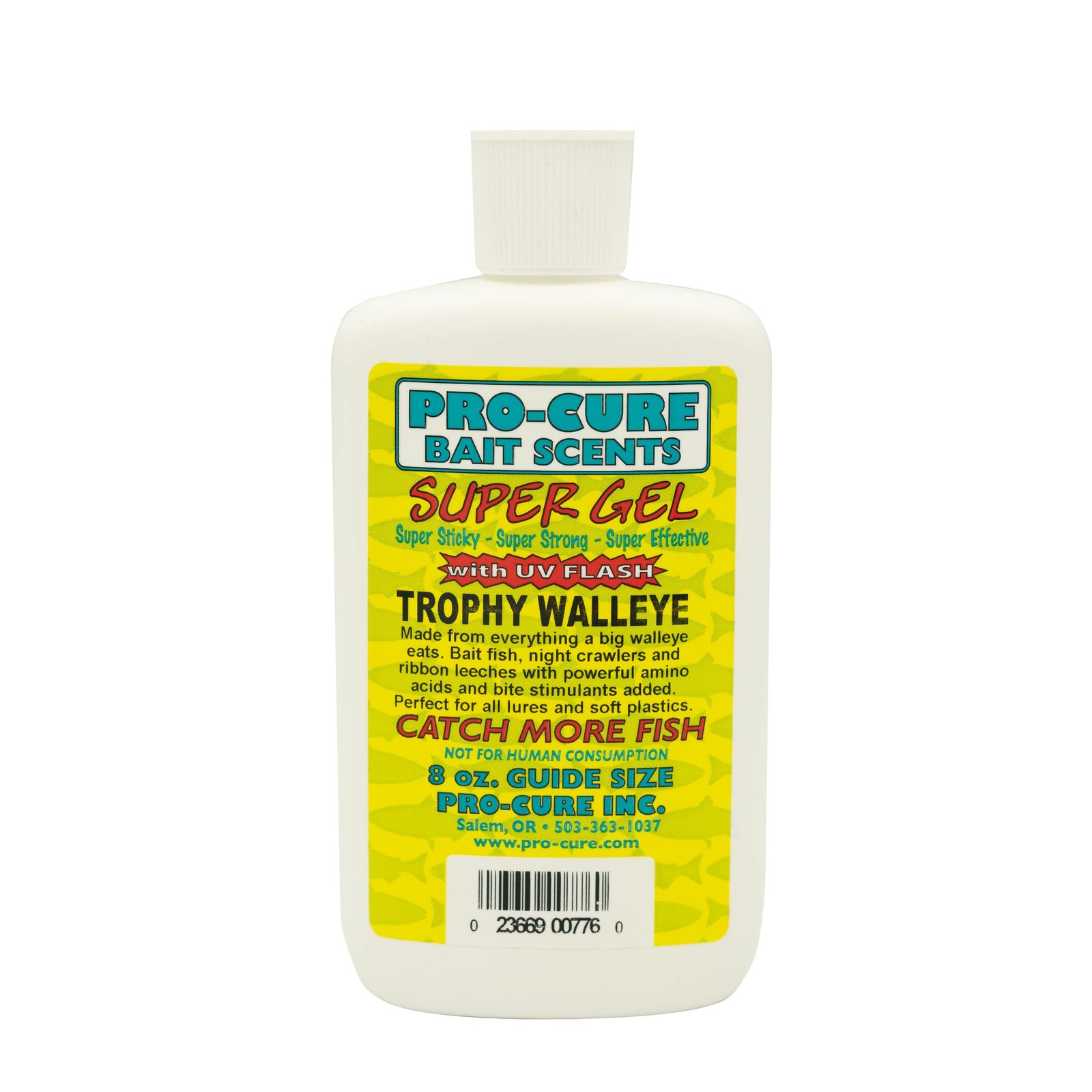 Pro-Cure Trophy Walleye Super Gel - 8oz Fishing Bait Scent Attractant