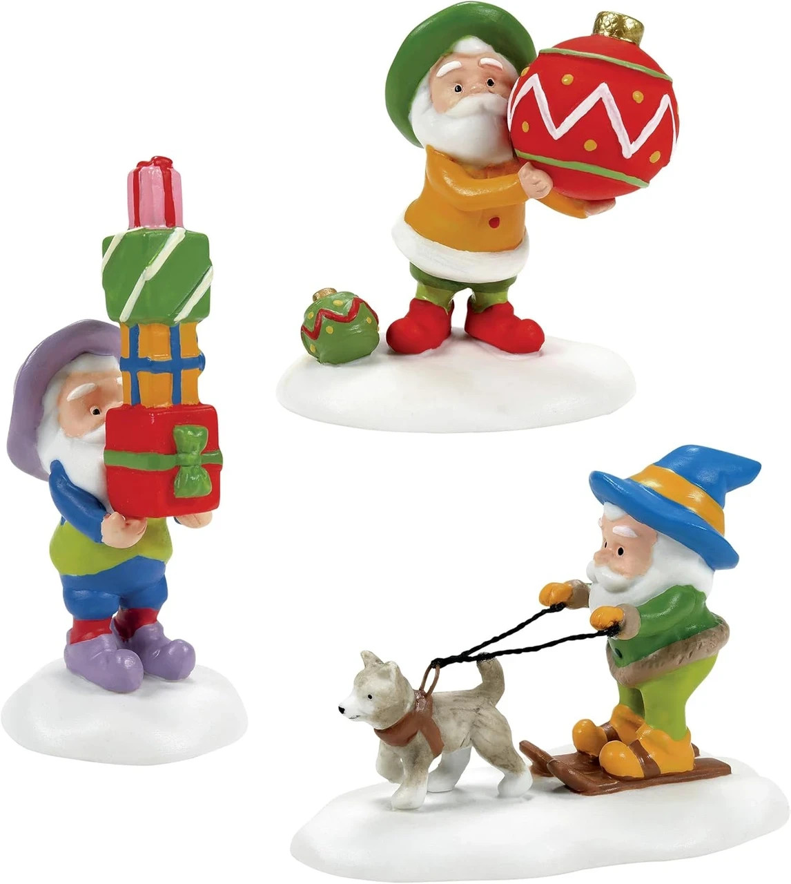 D56 North Pole Village, Elf Friends & Neighbor Figurines - Set of 3 (6014511)