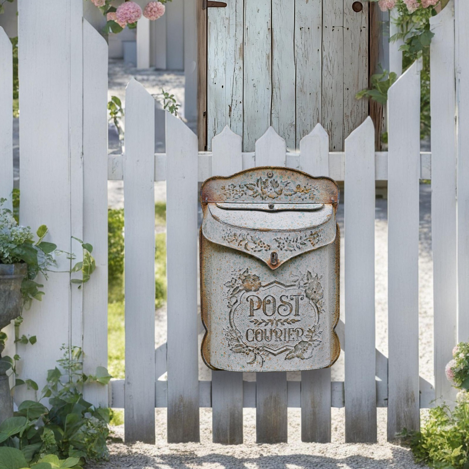 Vintage Mailboxes Wall Mount Rustic Mailboxes for Home Outside Wall Decor