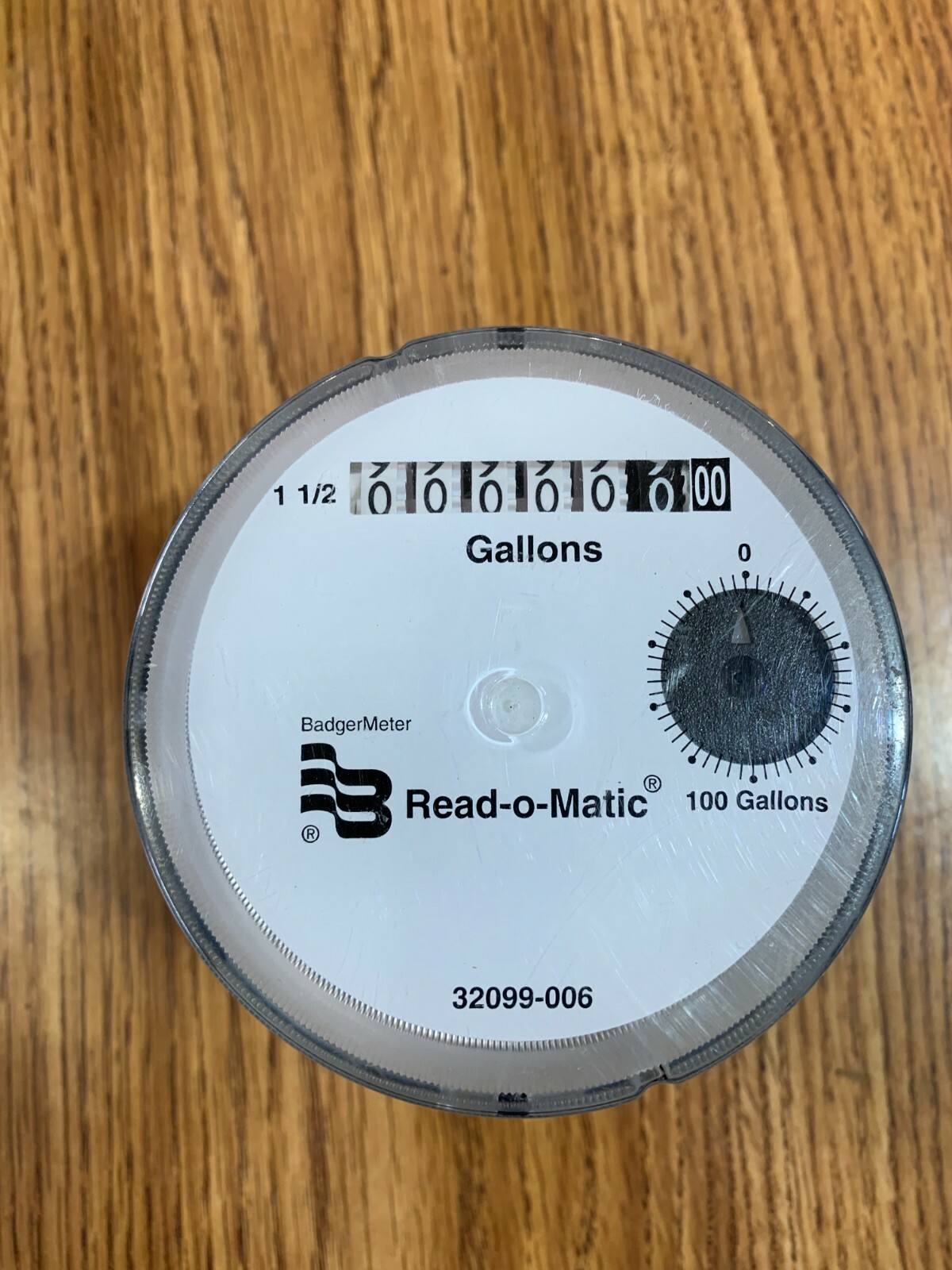 NOS 1-1/2" BADGER WATER METER HEAD REGISTER GENERATOR READ-O-MATIC EASY READ