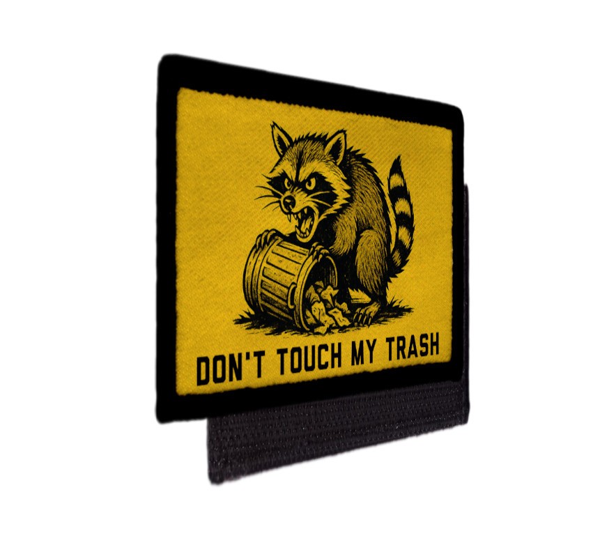 Don't Touch my Trash Racoon Gadsden Flag Patch Army Morale Hook [sub]