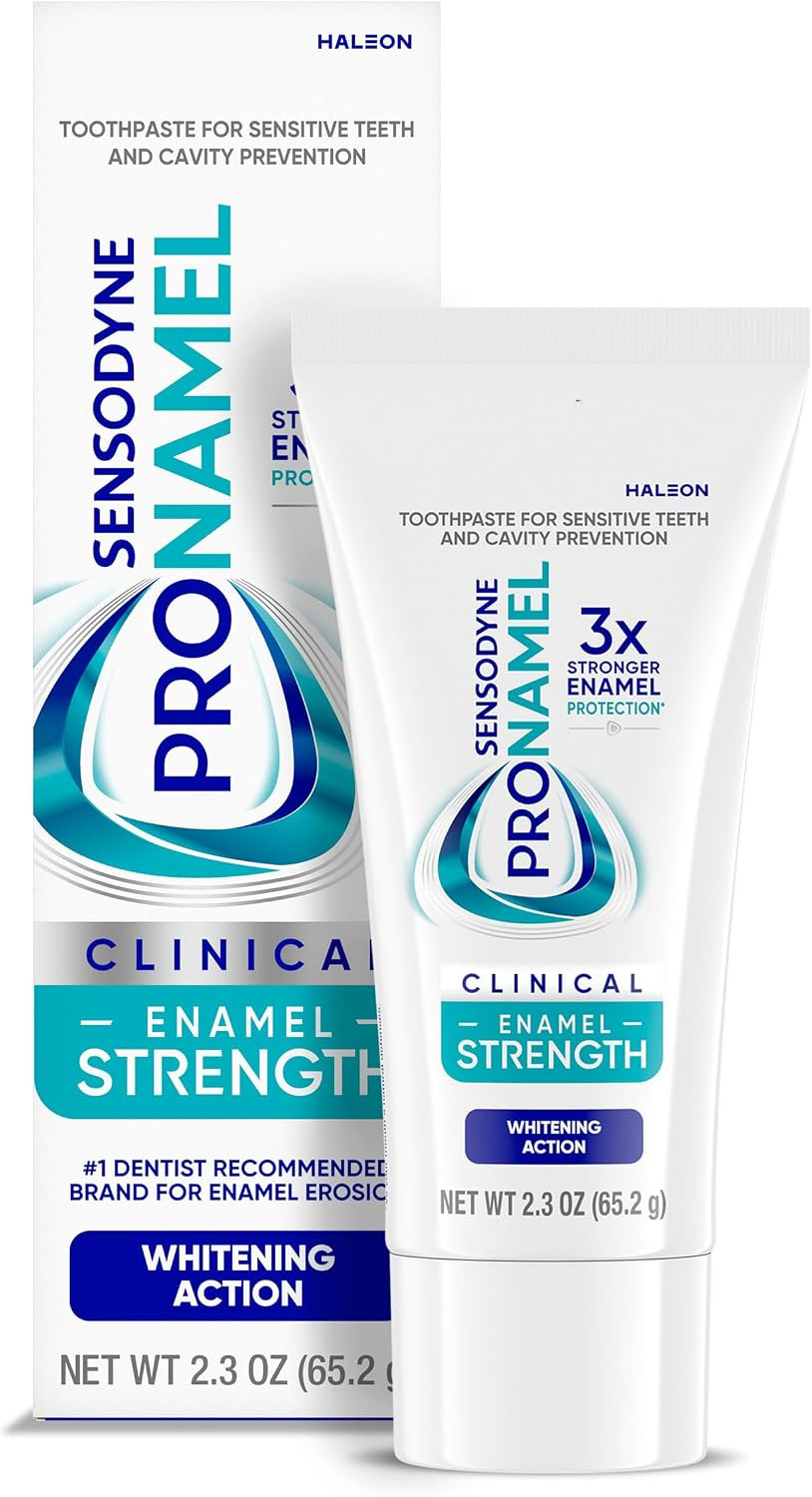 Clinical Enamel Strength Toothpaste, Whitening Action, 2.3 Oz