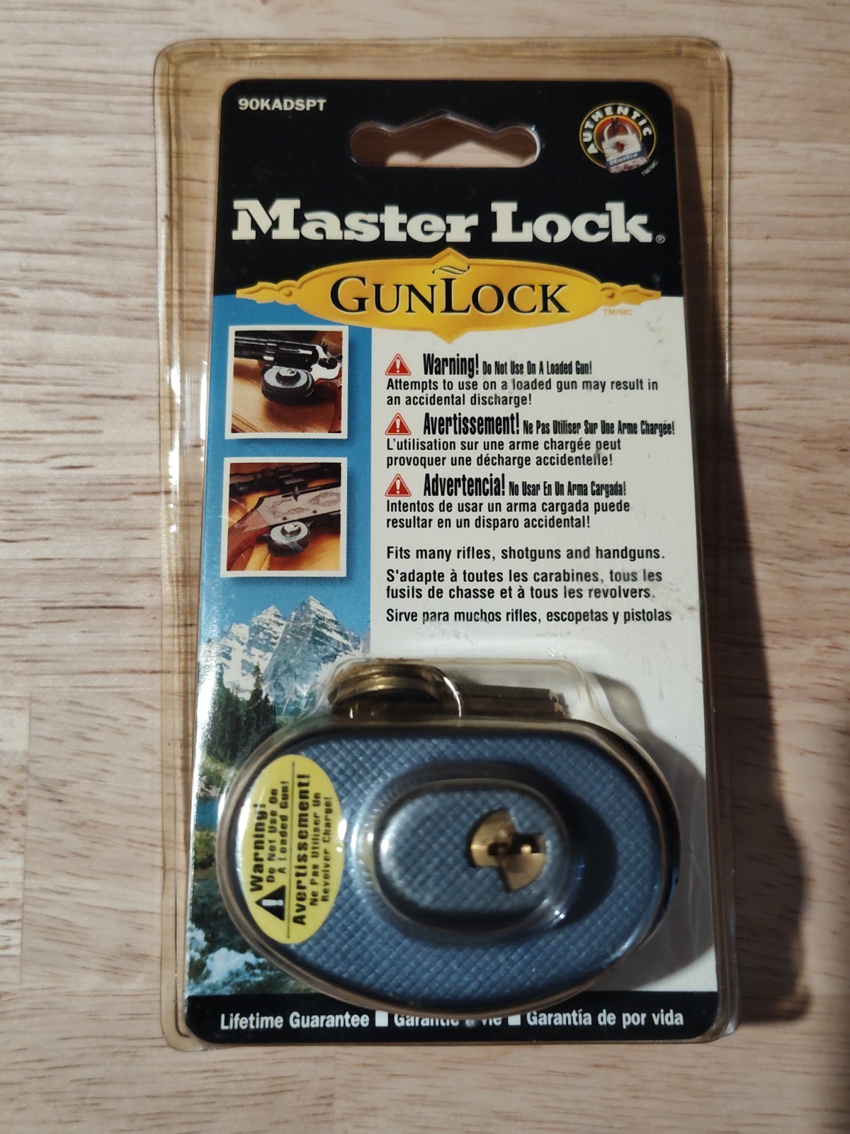 Master Lock 90KADSPT Gun Pistol Revolver Rifle Trigger Lock Only