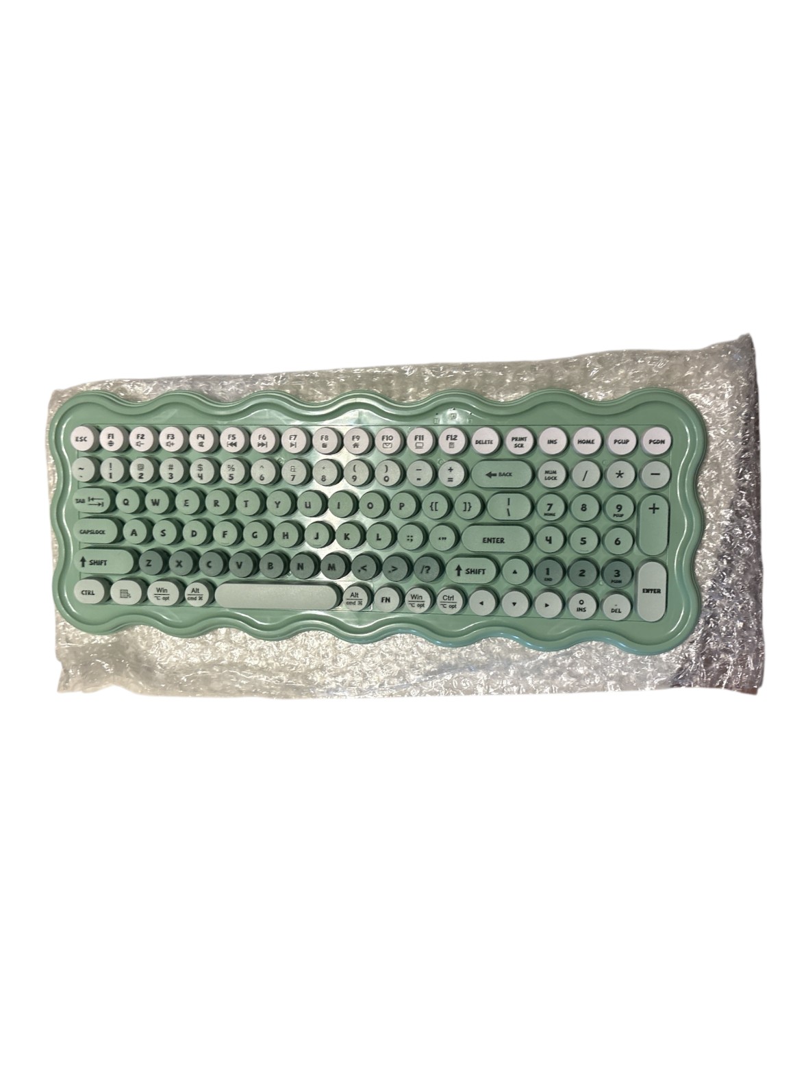 iJoy Wavy Wireless Keyboard Green Slim Design
