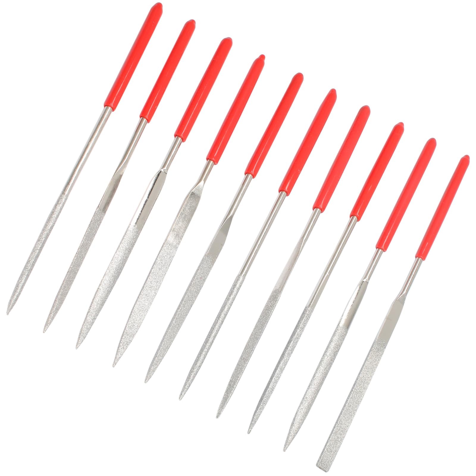 Set of 10 Mini Diamond Needle File for Glass Wood Stone Jewelry Metal