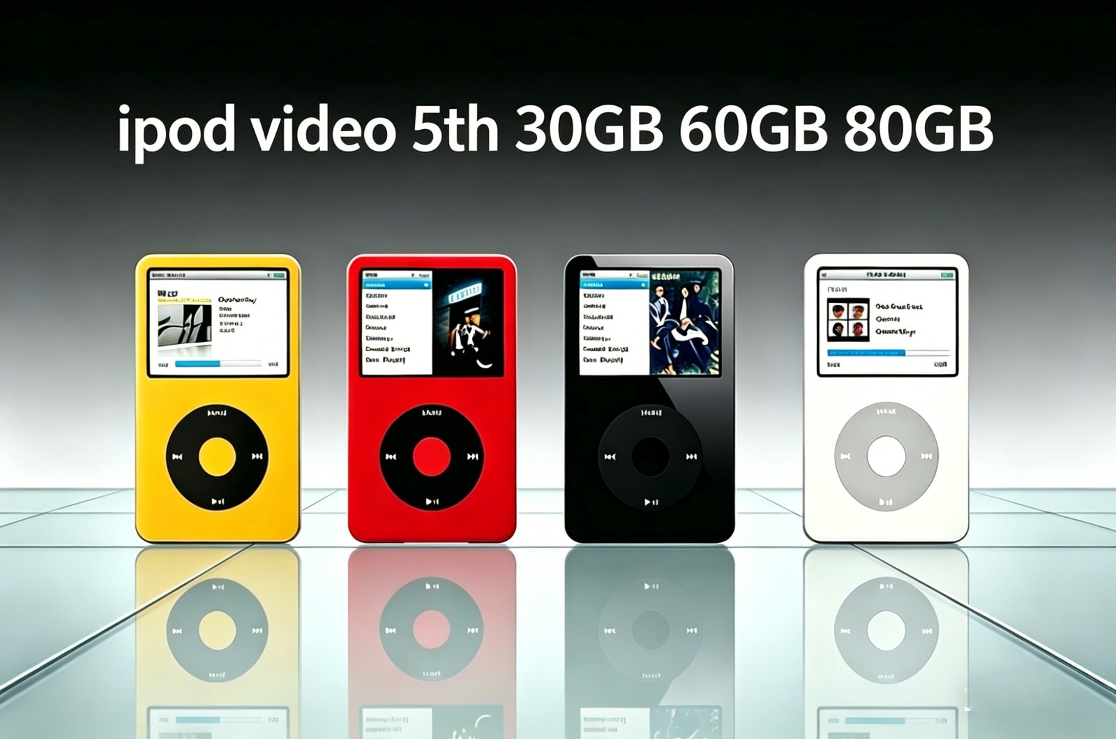 New Sealed Apple iPod Classic 5th Gen 30GB 60GB 80GB Black White US Fast Ship